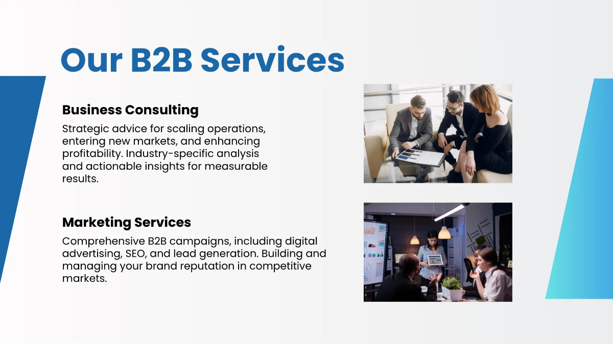 Free B2B Presentation Template to Edit Online