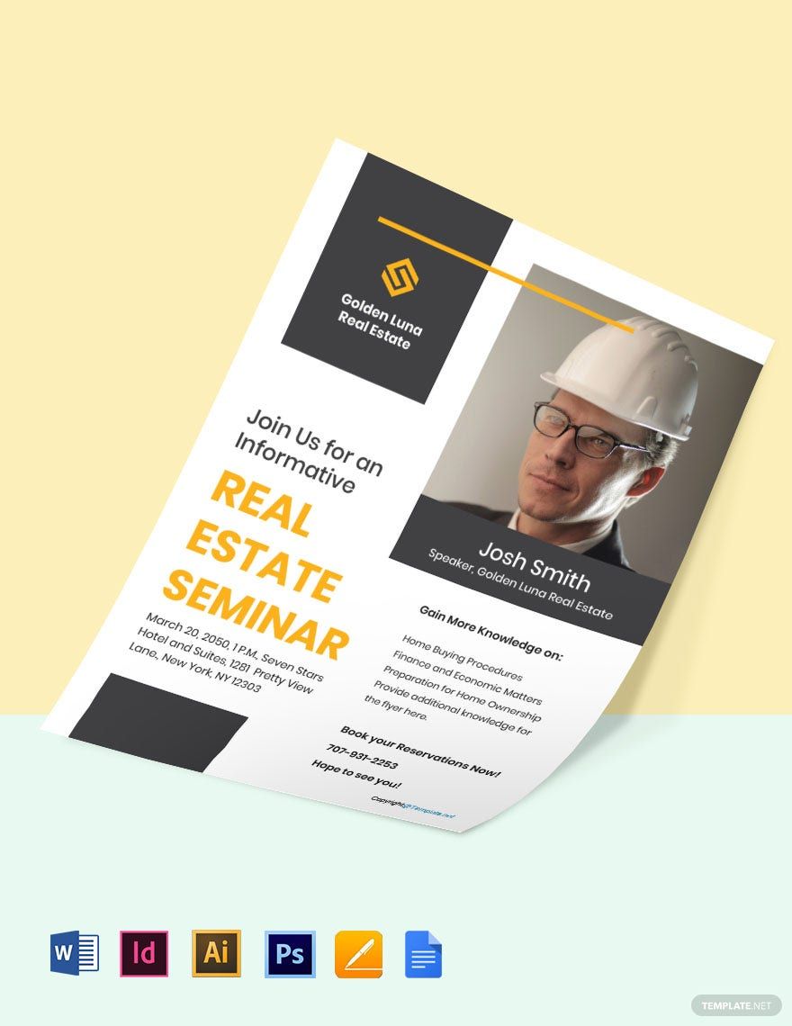 Real Estate Seminar Flyer Template