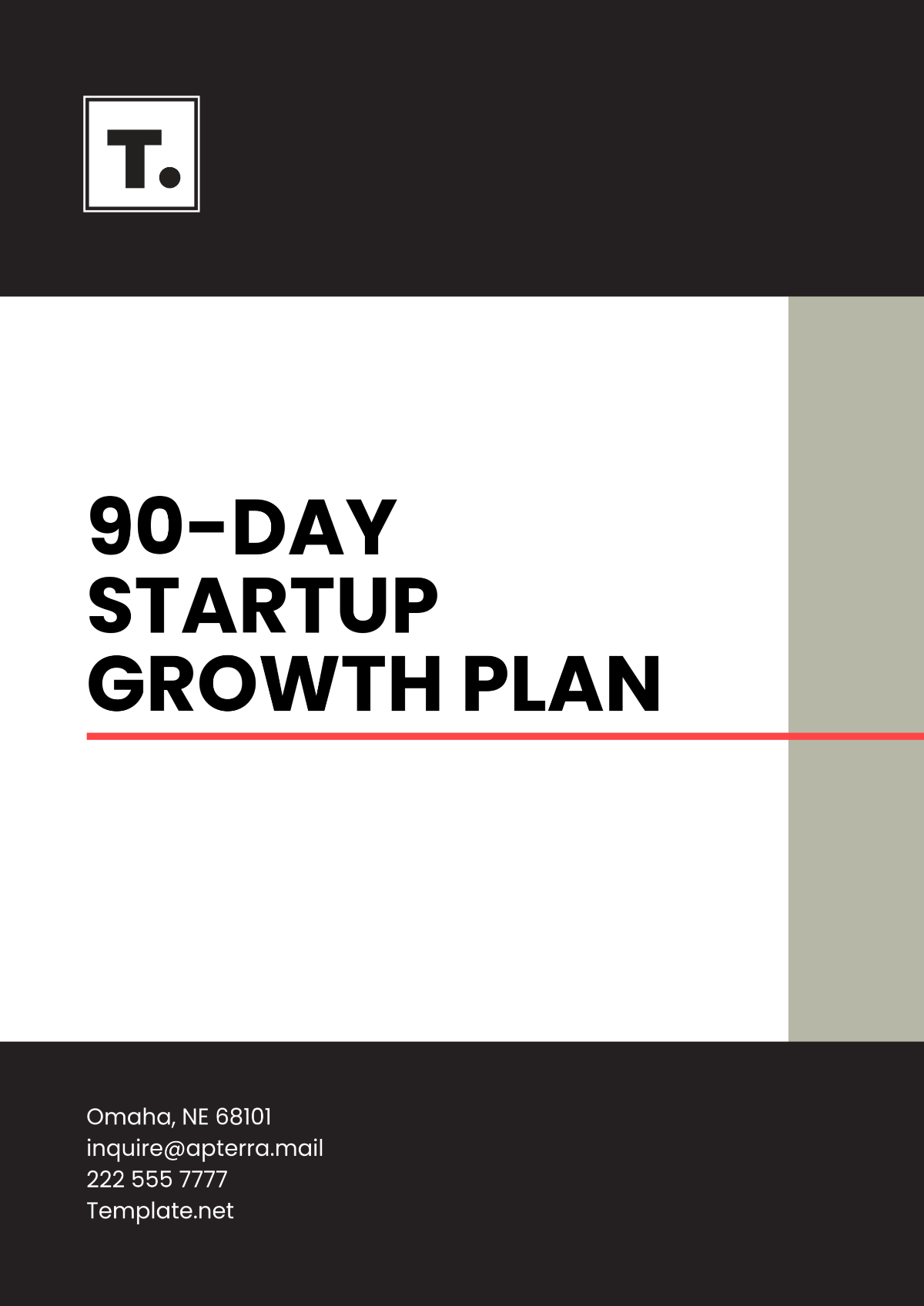 90-Day Startup Growth Plan Template - Edit Online & Download