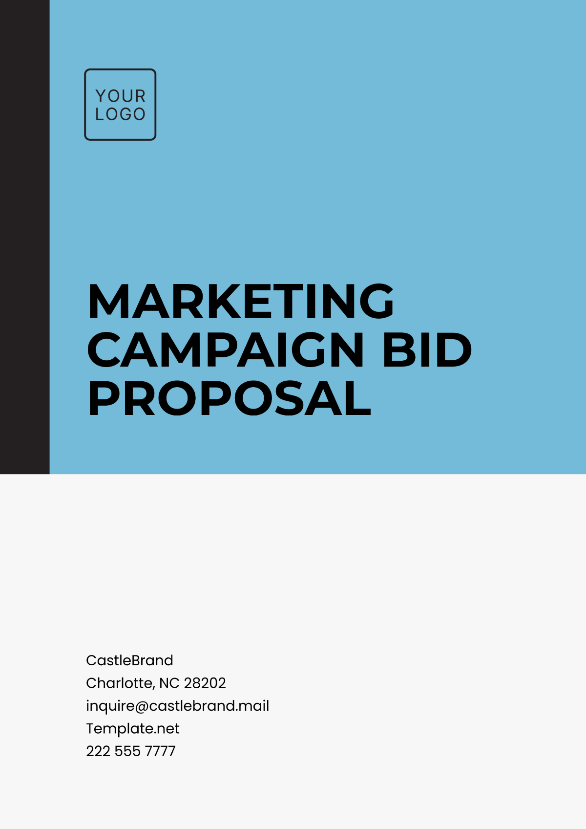 Marketing Campaign Bid Proposal Template - Edit Online & Download