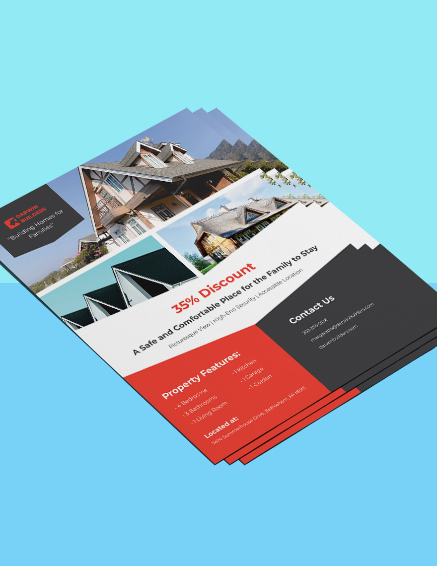 Real Estate Property Flyer Template Format