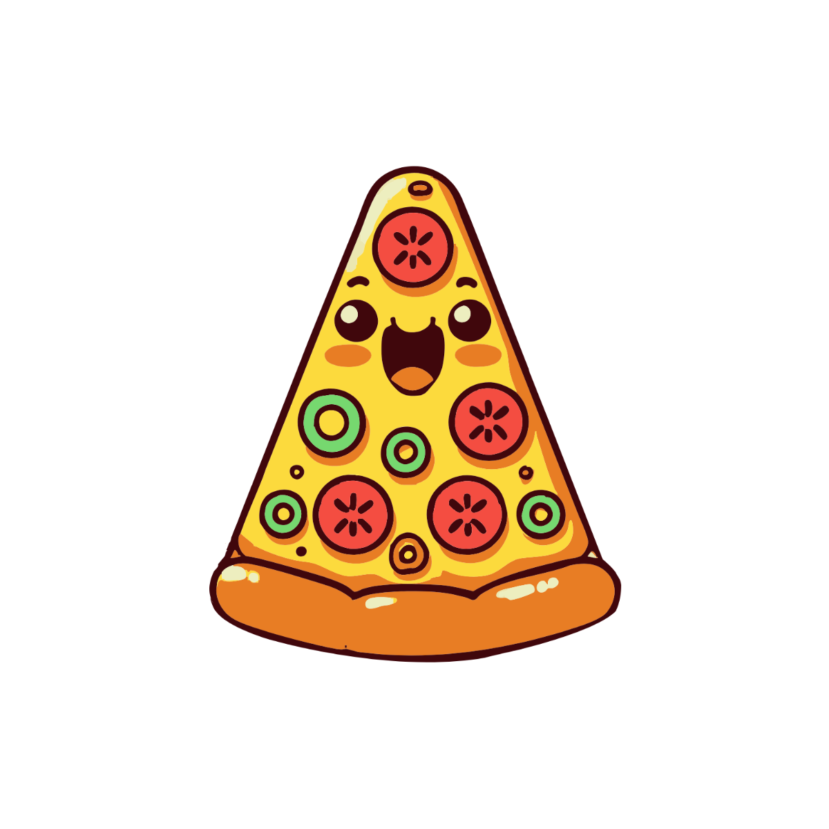 Free Funny Pizza Clipart Template - Edit Online & Download