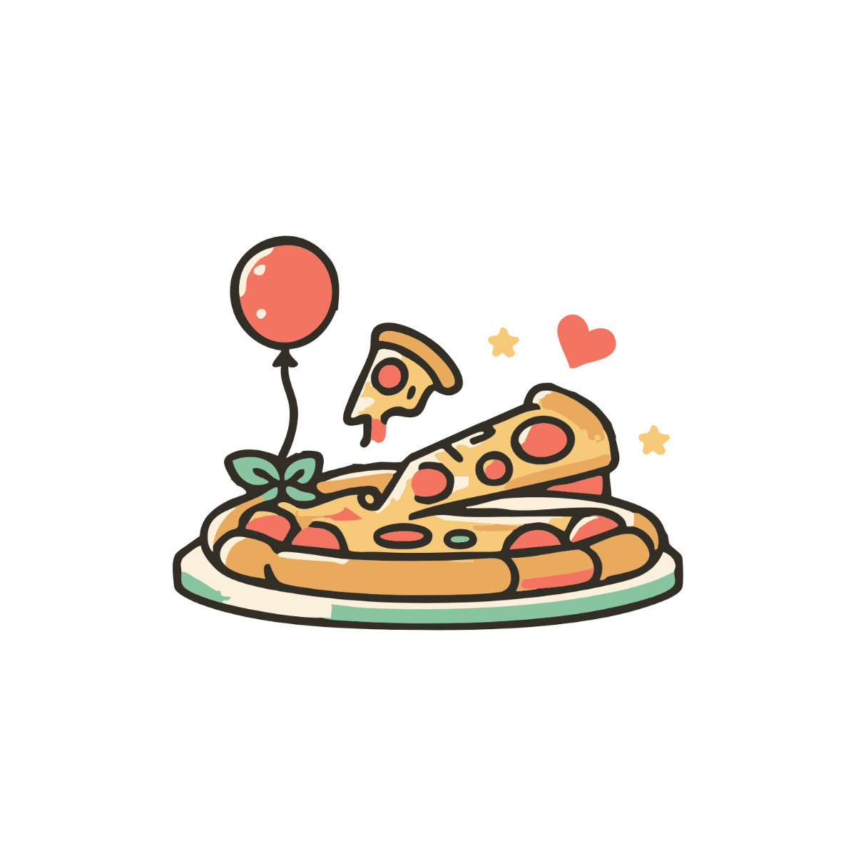 Free Pizza Party Clipart Template - Edit Online & Download