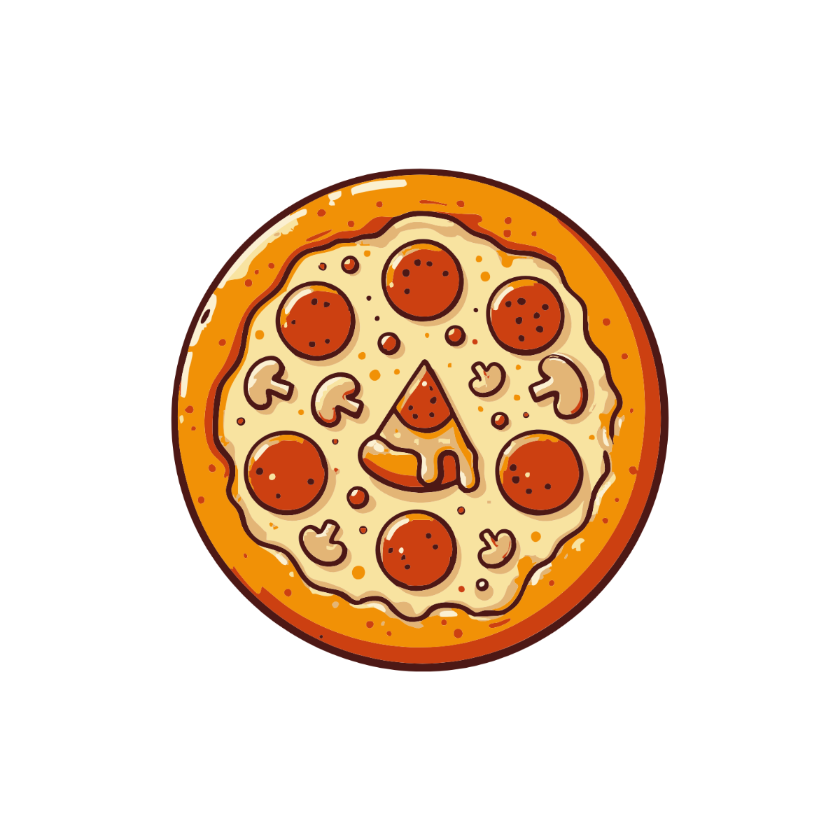 Free Whole Pizza Clipart Template - Edit Online & Download