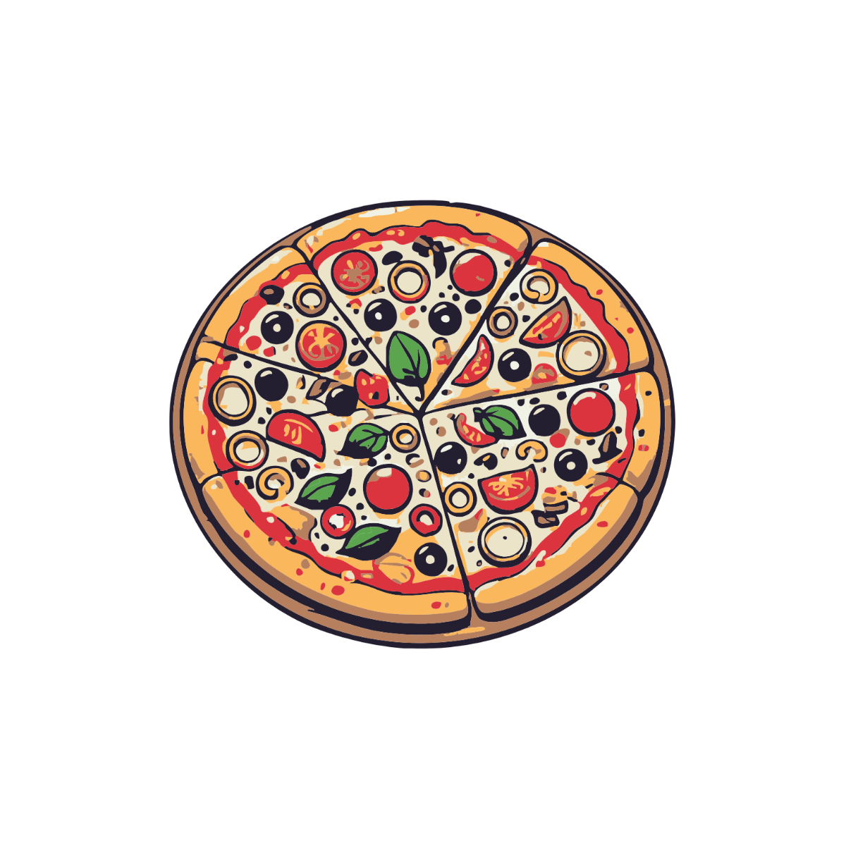 Free Gourmet Pizza Clipart Template - Edit Online & Download