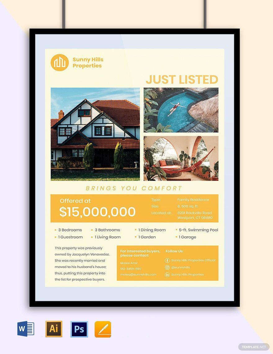 Real Estate Just Listed Flyer Template