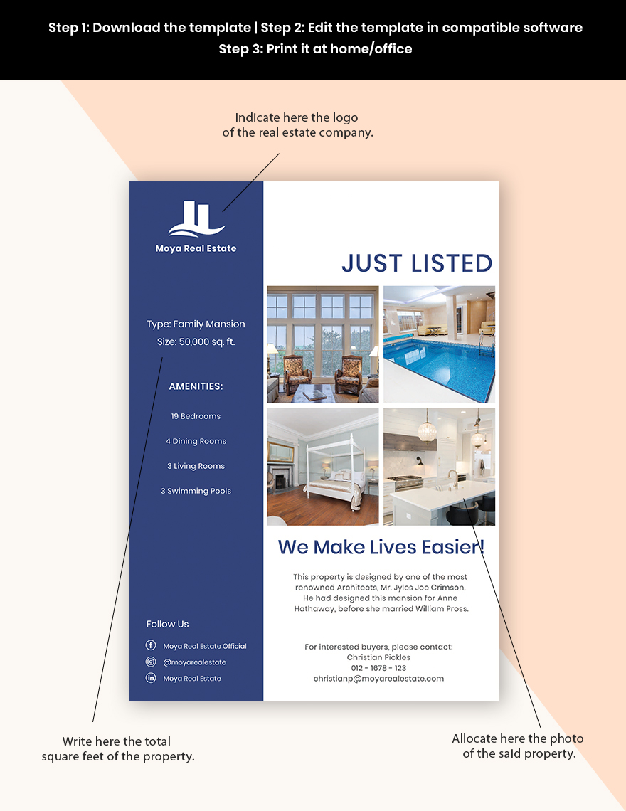 Open House New Listing Flyer Template