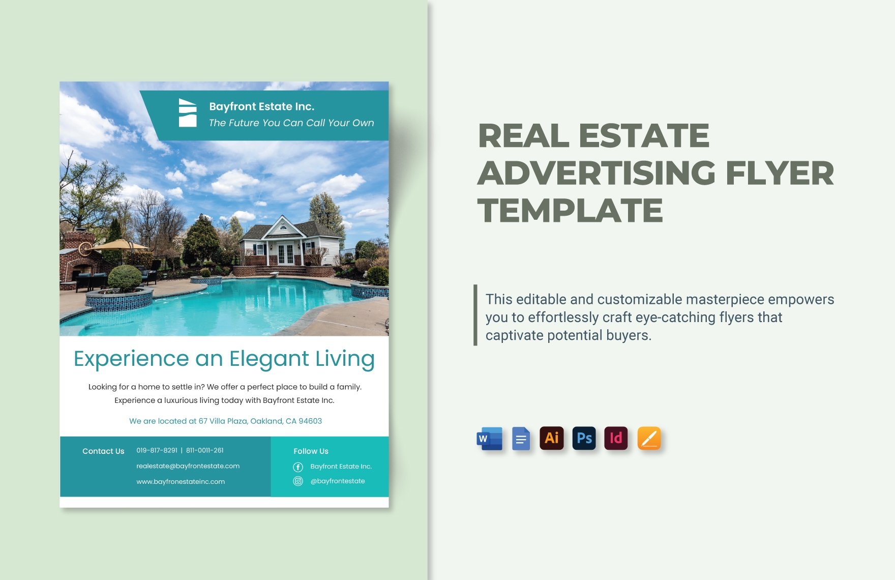 Real Estate Advertising Flyer Template