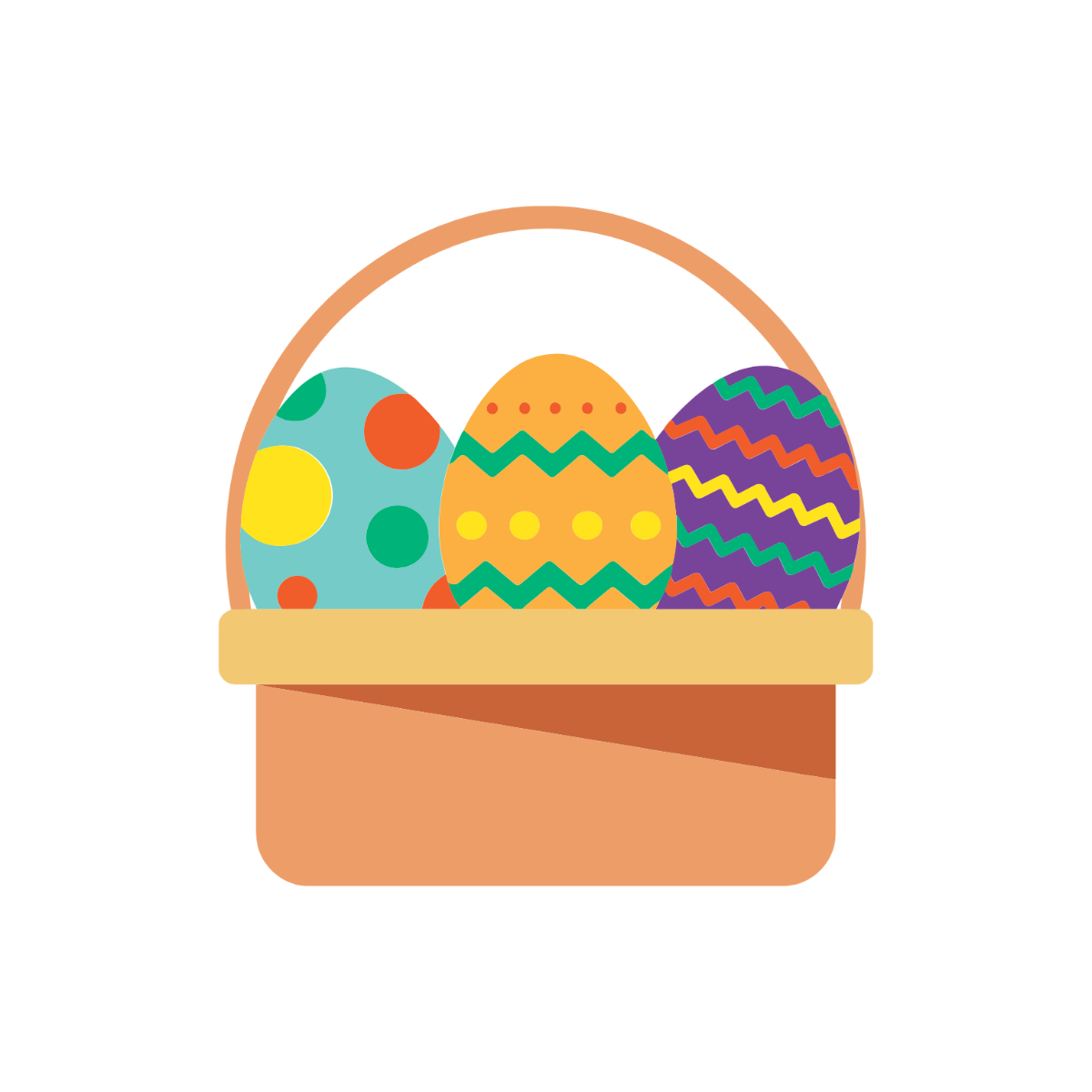 Easter Basket Clipart  - Edit Online | Template.net