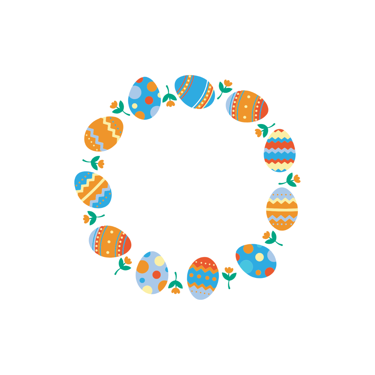 Easter Wreath Clipart  - Edit Online | Template.net