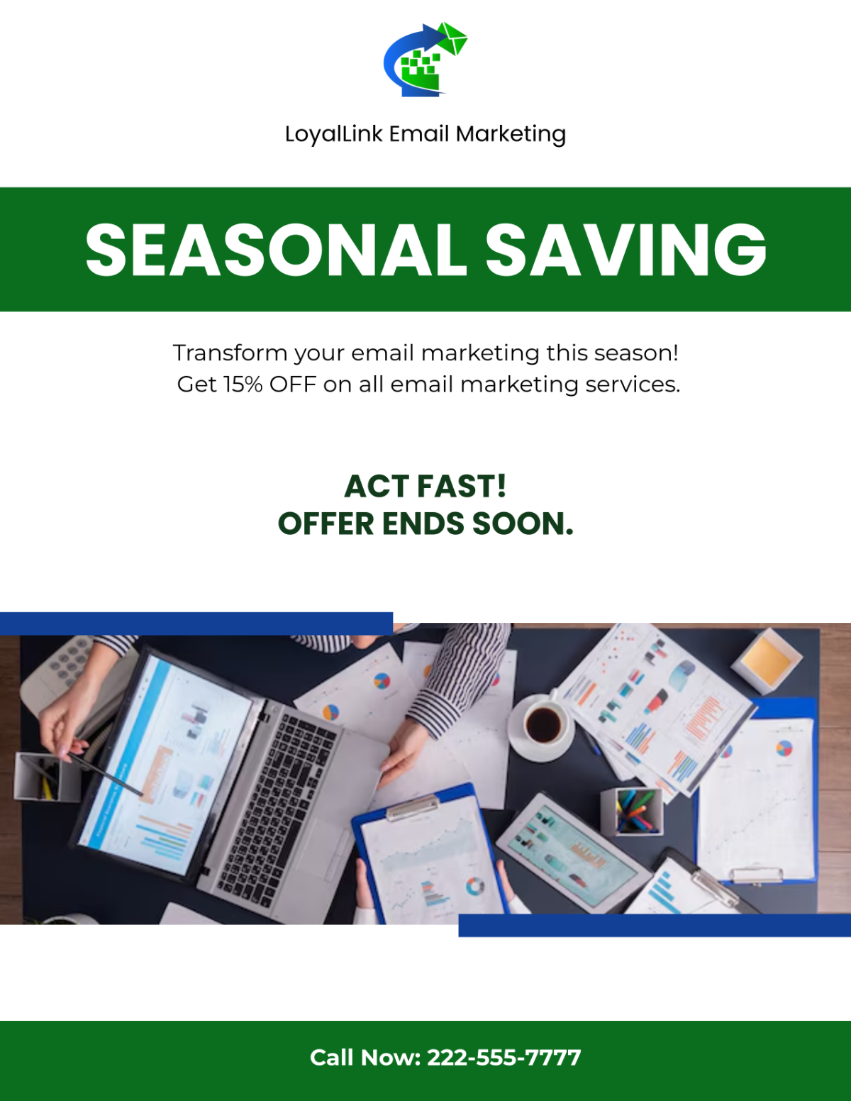 Free Email Marketing Seasonal Flyer Template - Edit Online & Download