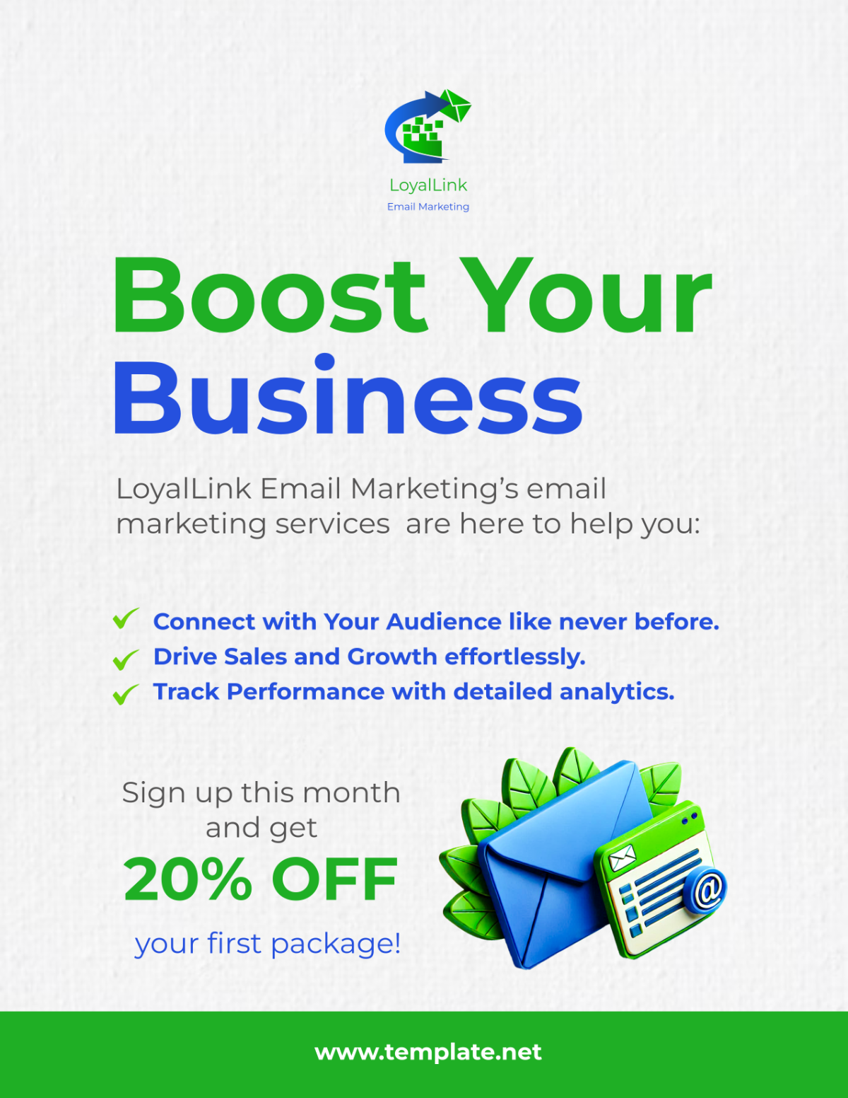 Free Email Marketing Promotional Flyer Template - Edit Online & Download