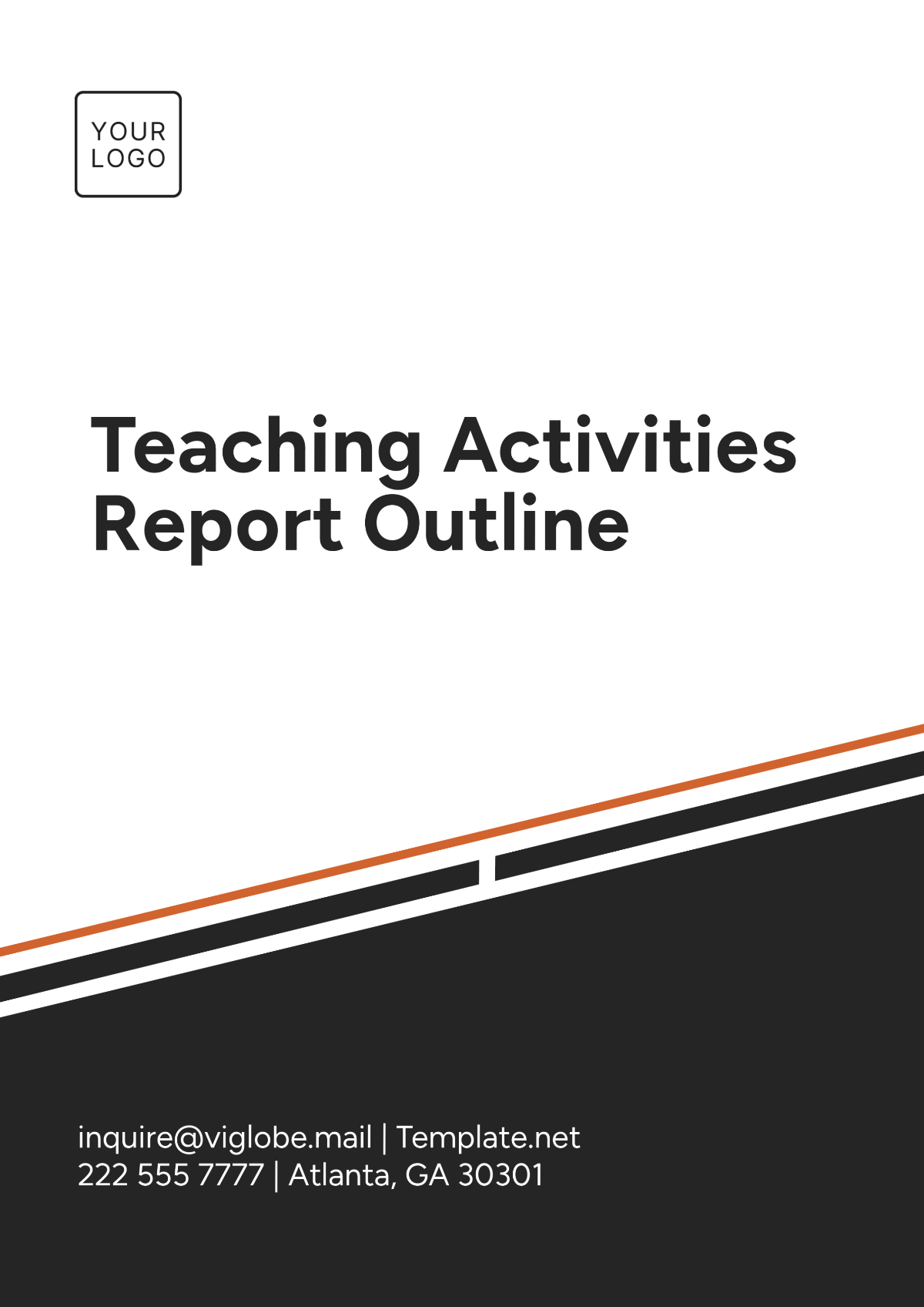 Teacher Activity Report Outline Template - Edit Online & Download