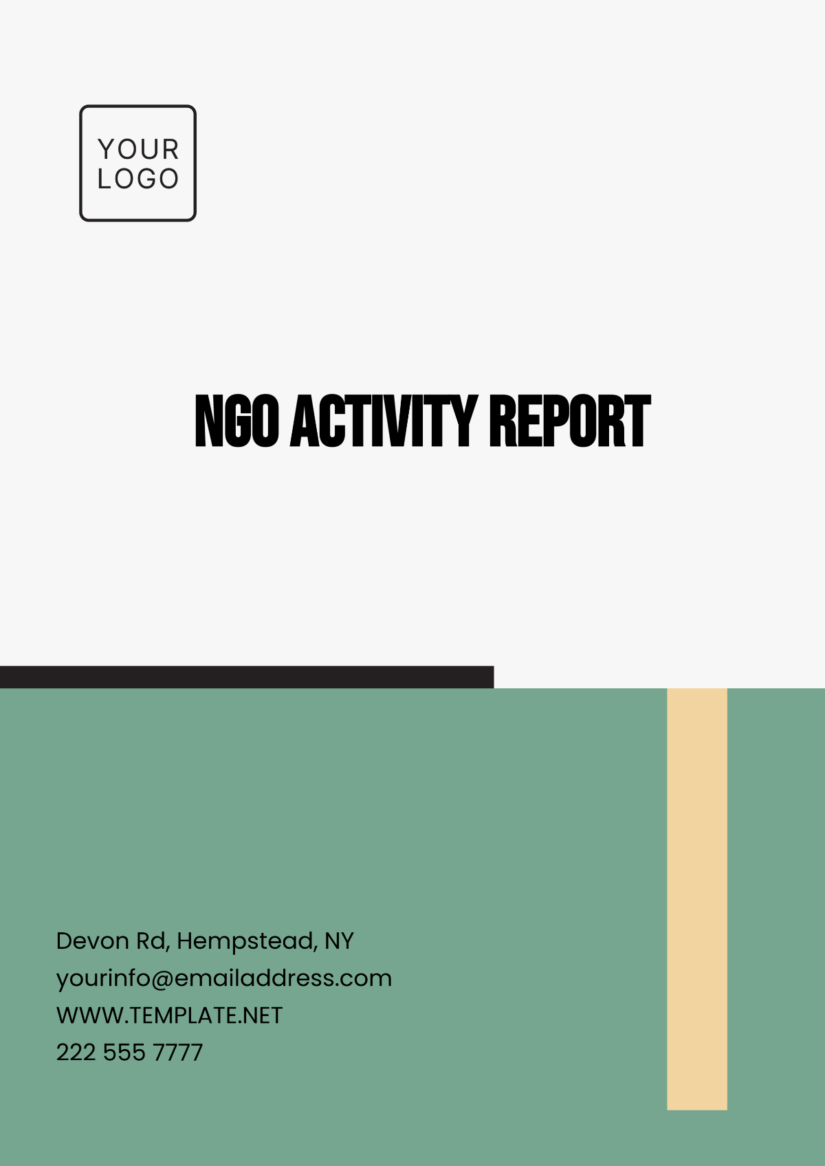 NGO Activity Report Template - Edit Online & Download