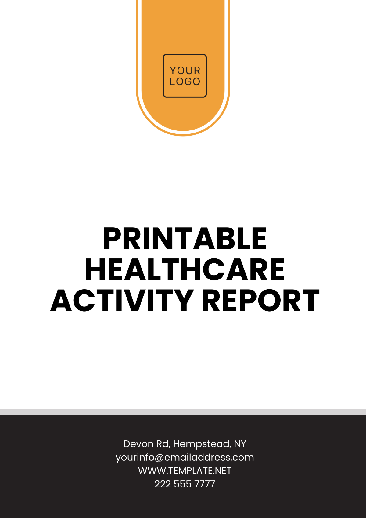 Printable Healthcare Activity Report Template - Edit Online & Download