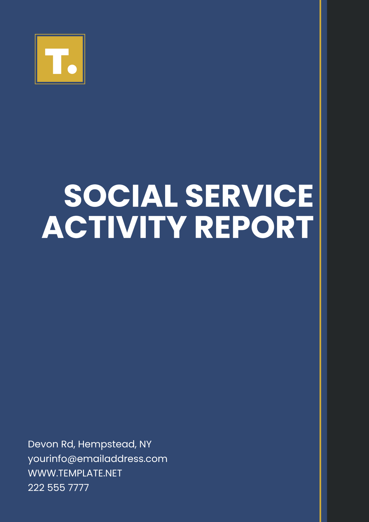 Social Services Activity Report Template - Edit Online & Download