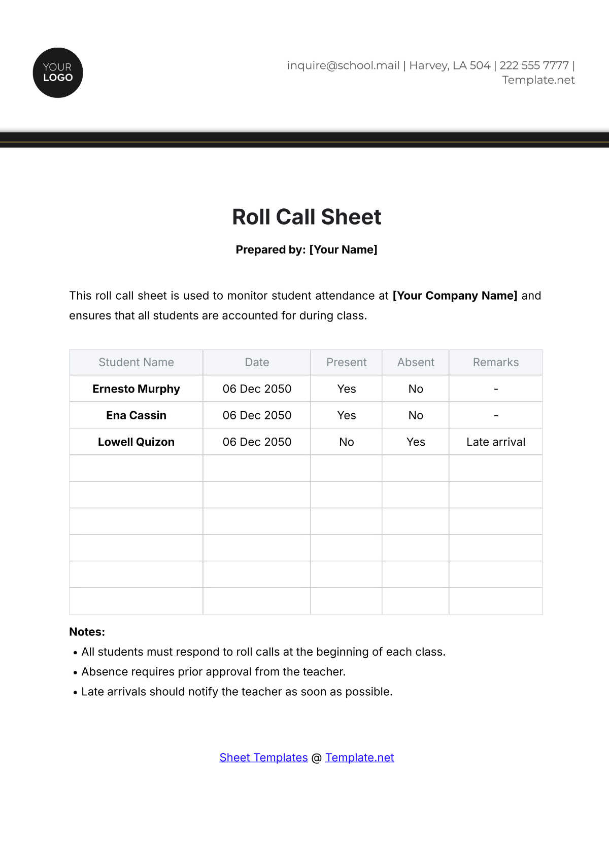 Free Class Attendance Sheet Template To Edit Online Free Class Attendance Sheet Template To Edit Online