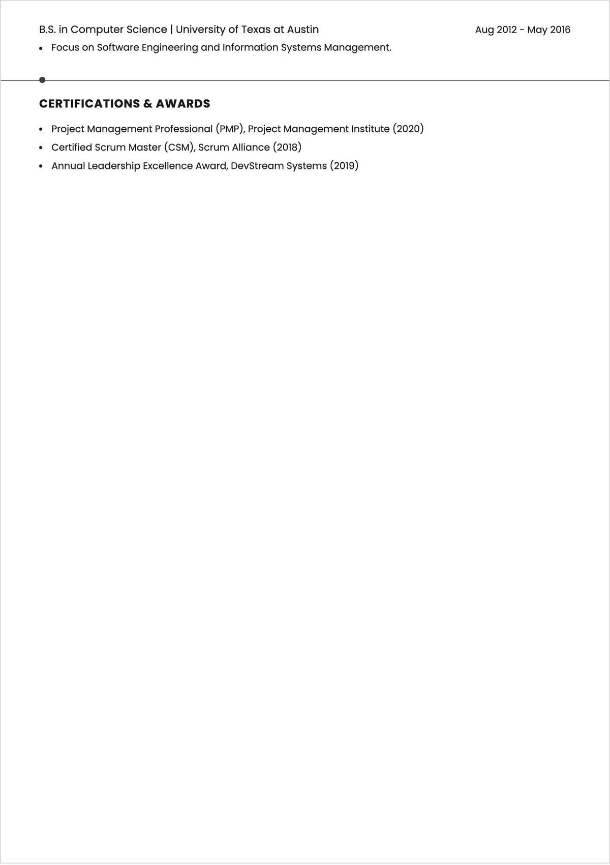 Free Resume Format Template for Job Applications to Edit Online