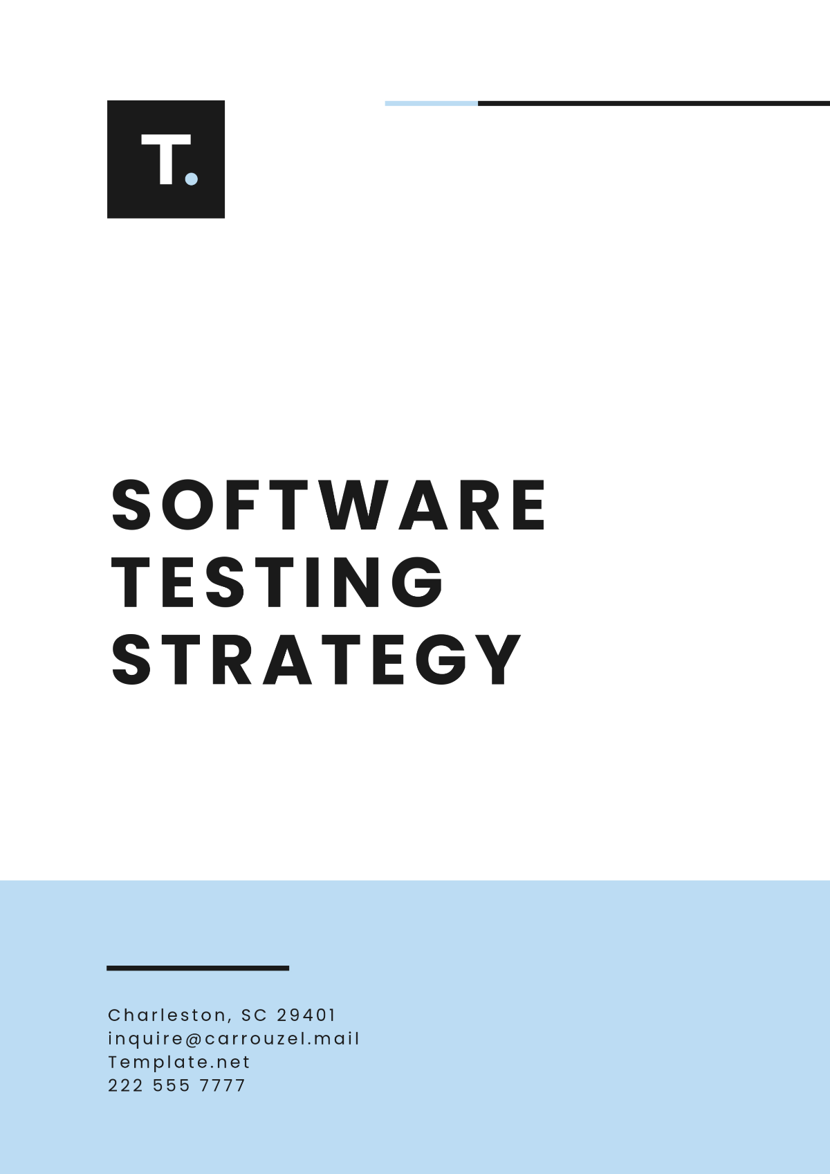 Software Testing Strategy Template - Edit Online & Download