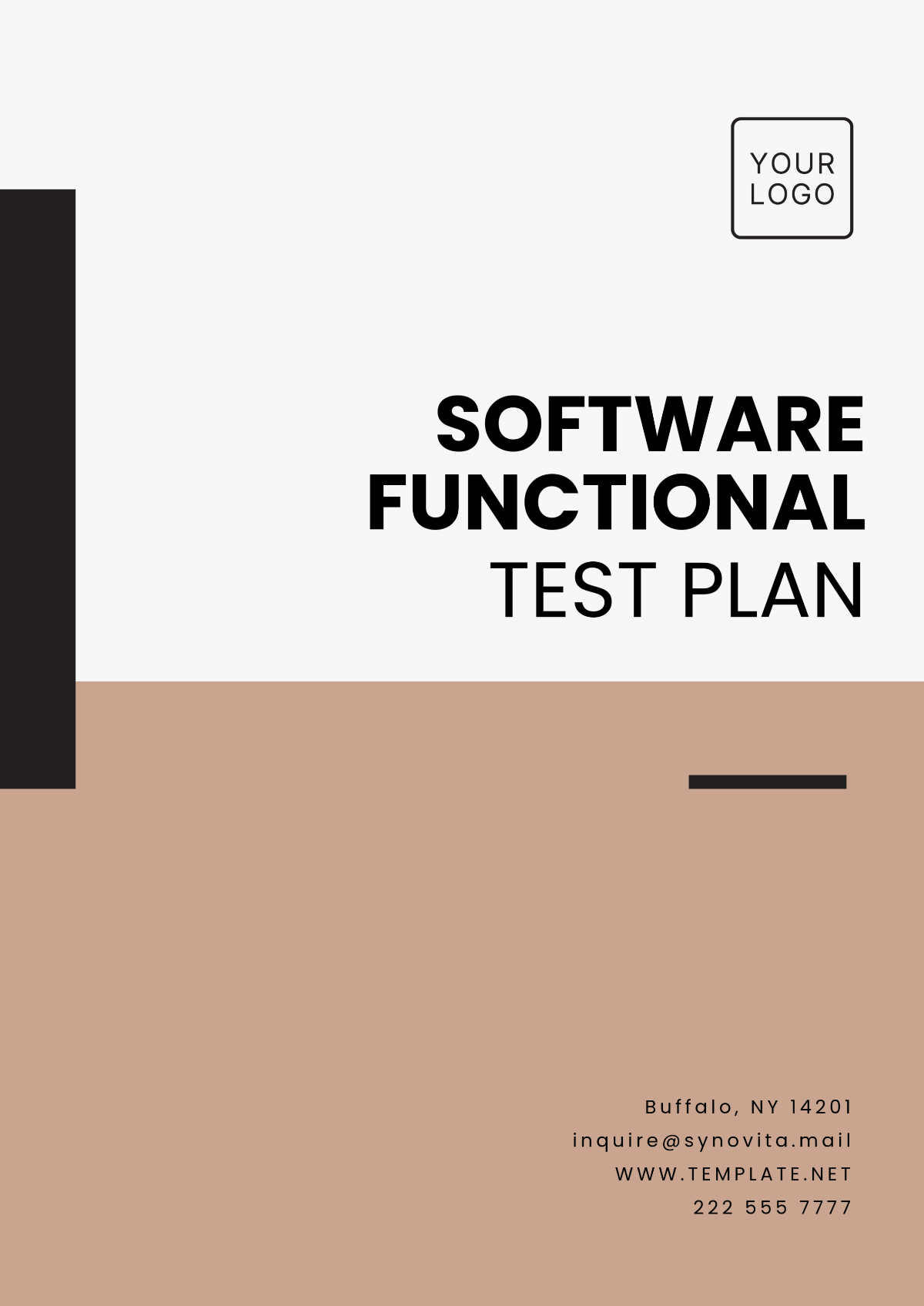 Software Functional Test Plan Template - Edit Online & Download