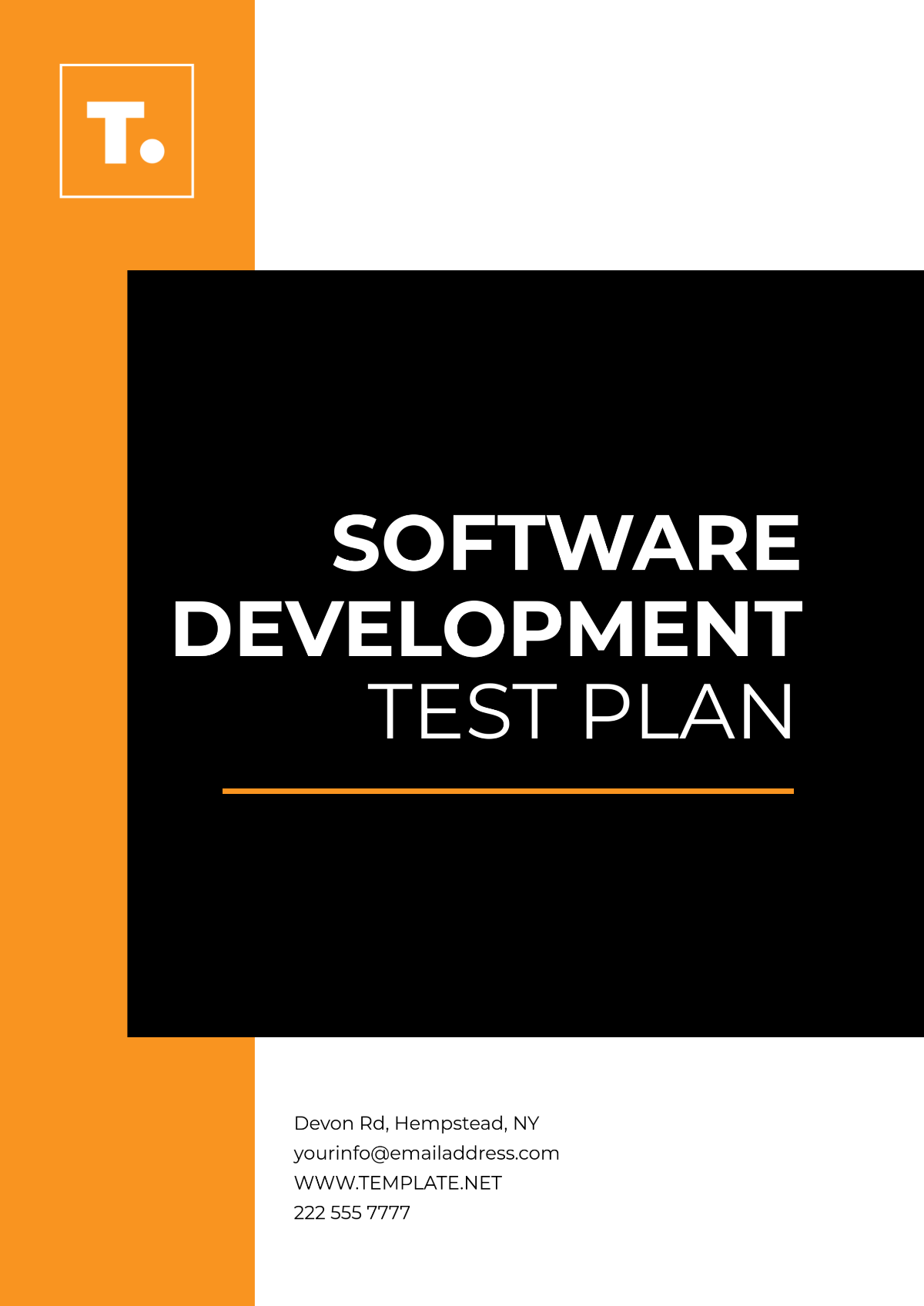 Software Development Test Plan Template - Edit Online & Download