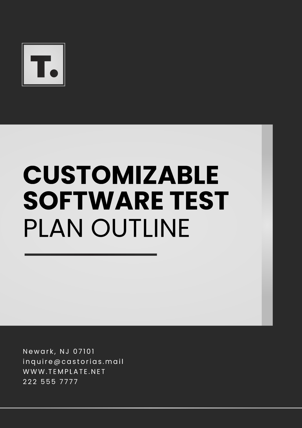 Customizable Software Test Plan Outline Template - Edit Online & Download