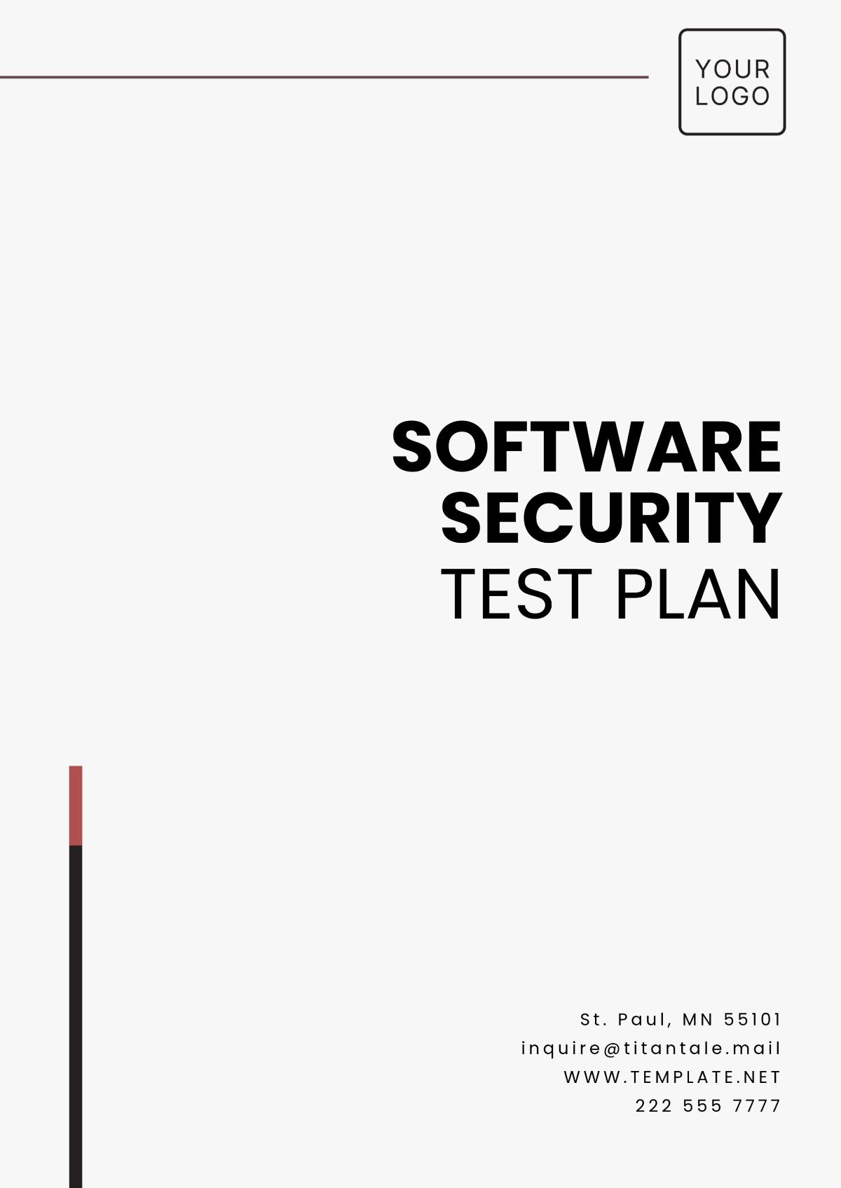 Software Security Test Plan Template - Edit Online & Download