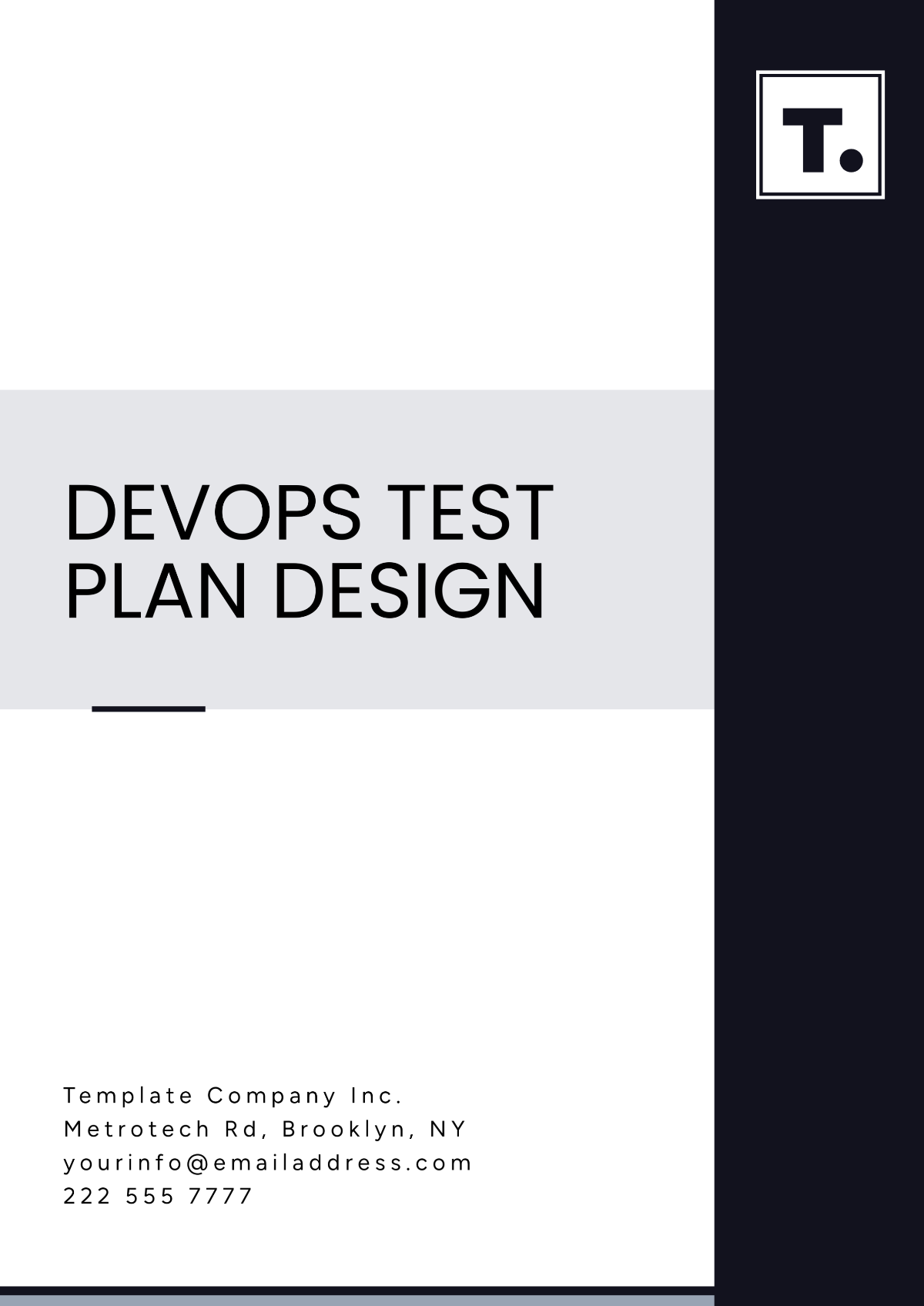 DevOps Test Plan Design Template - Edit Online & Download