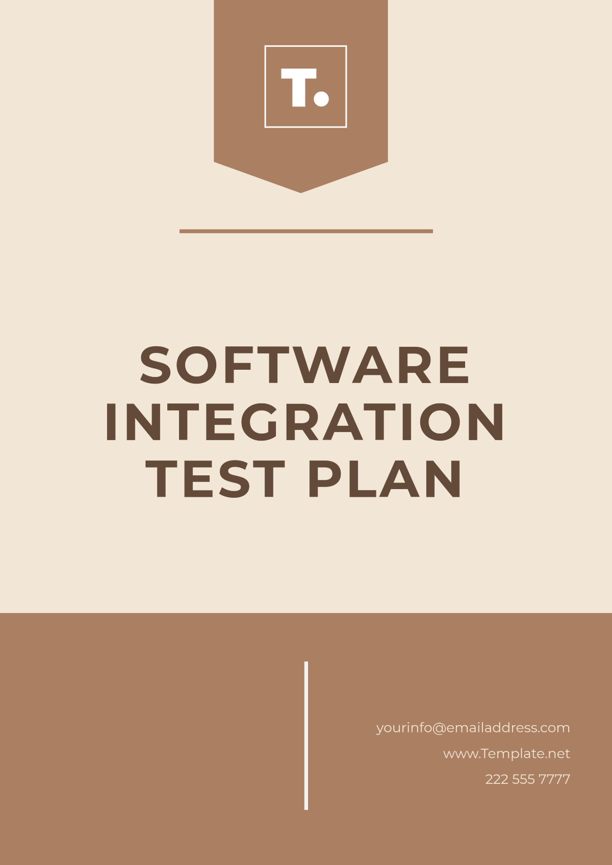 Software Integration Test Plan Template - Edit Online & Download