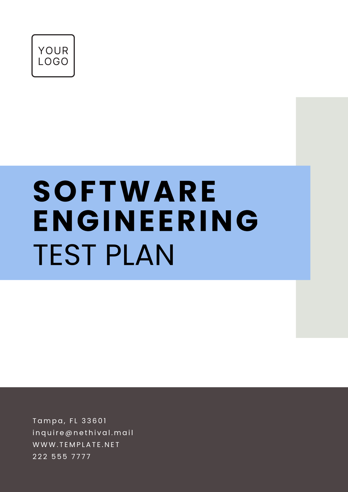 Software Engineering Test Plan Template - Edit Online & Download