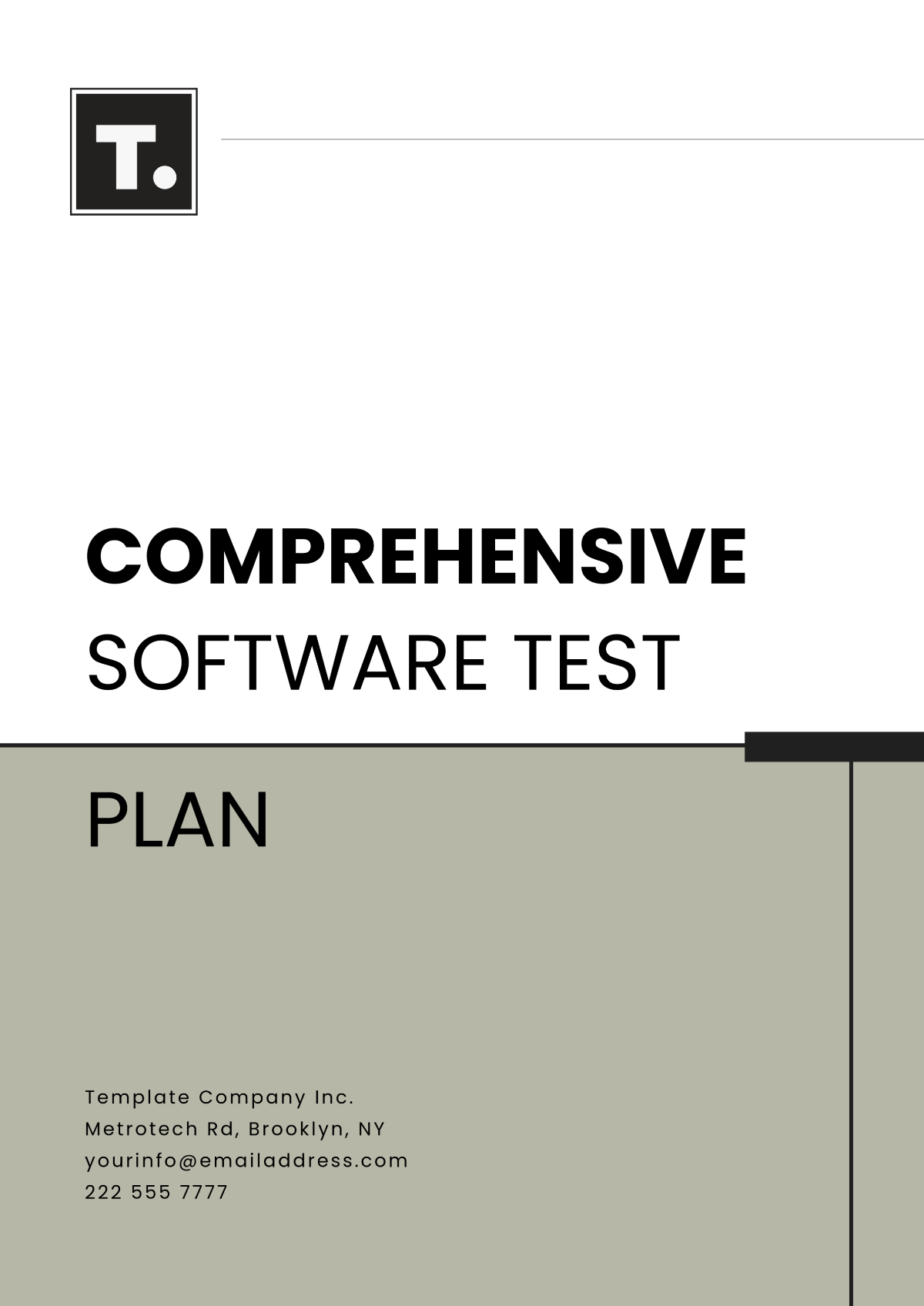 Comprehensive Software Test Plan Template - Edit Online & Download