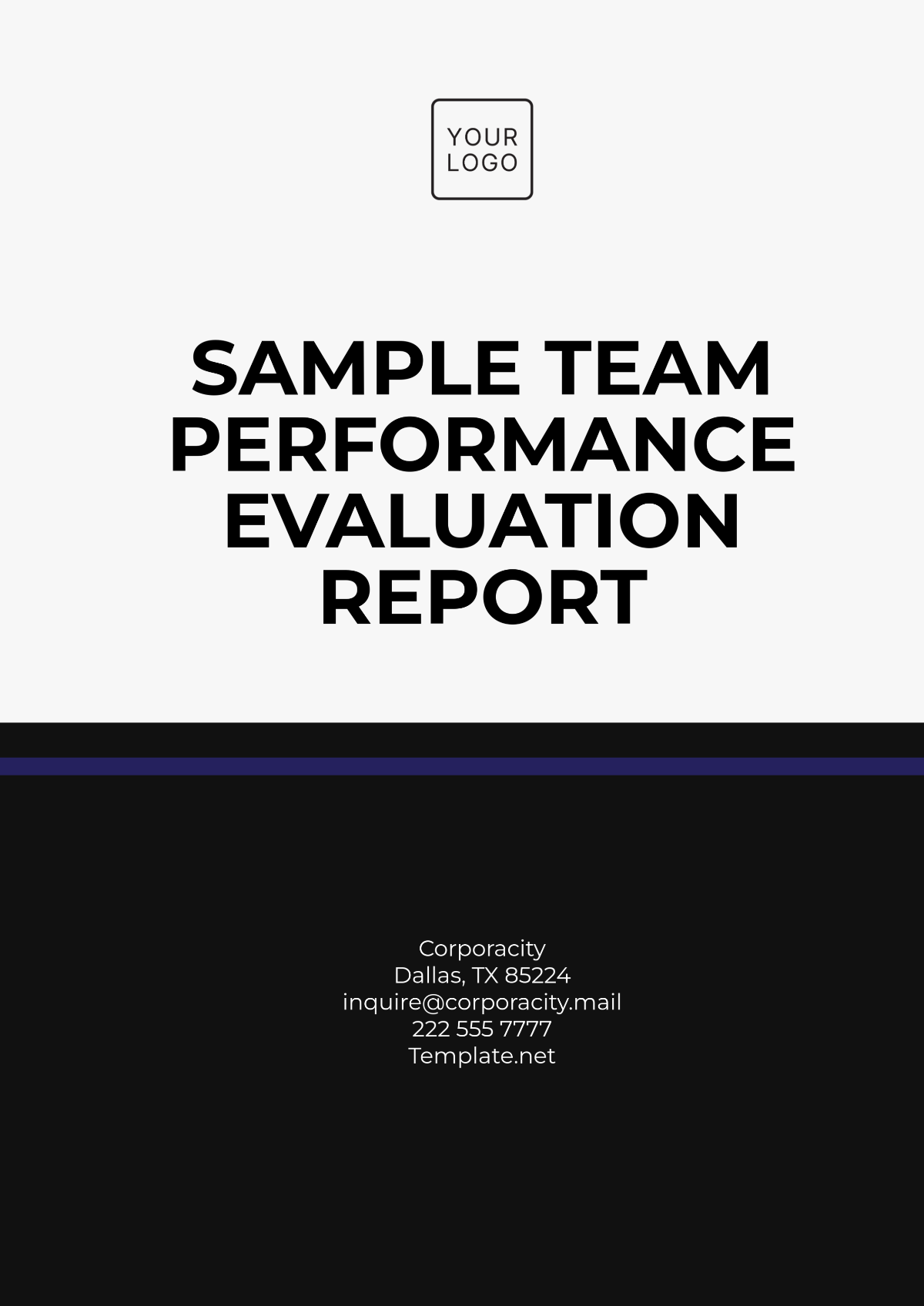 Sample Team Performance Evaluation Report Template - Edit Online & Download