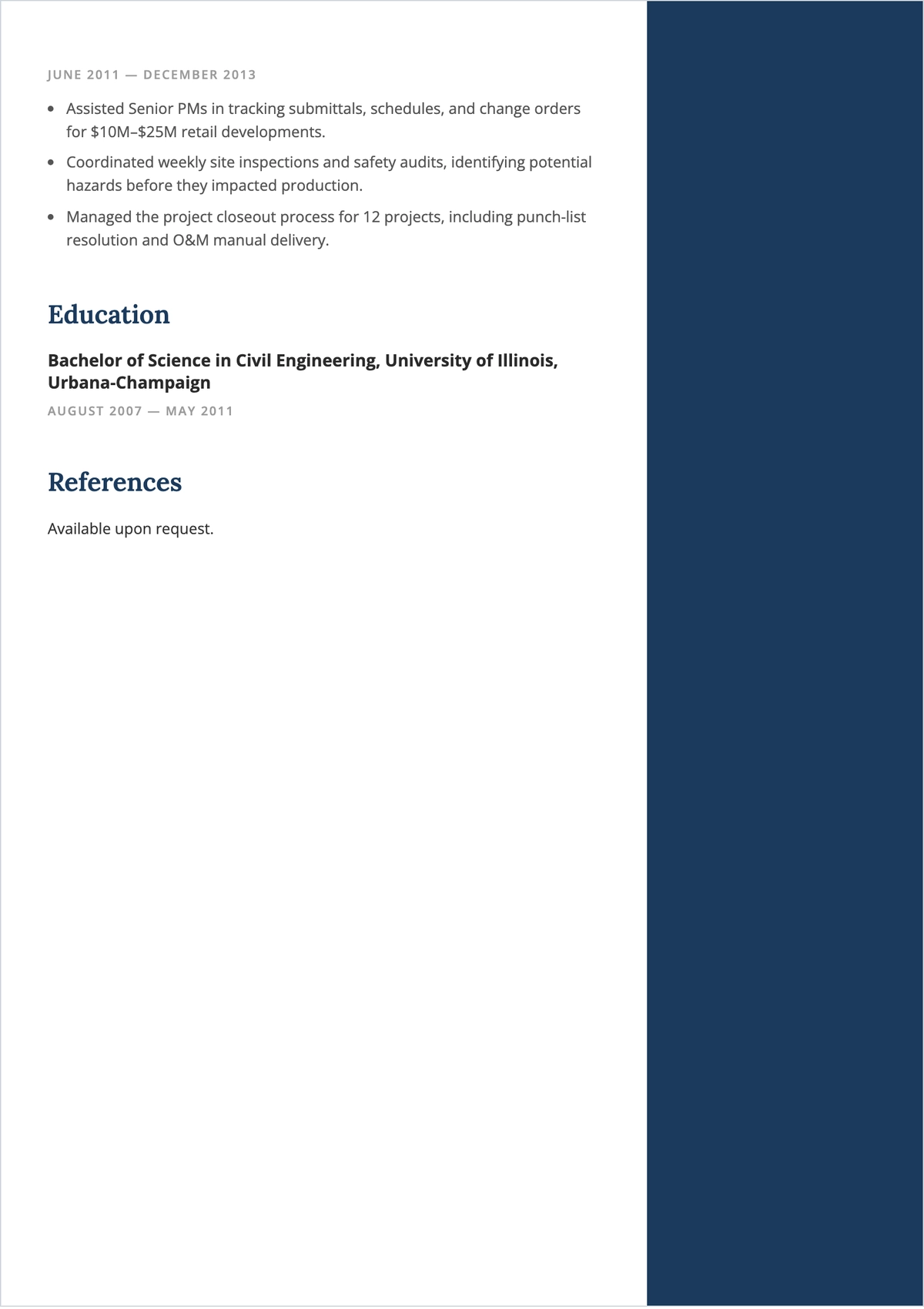 Free Chronological ATS Resume Template, AI Resume Builder