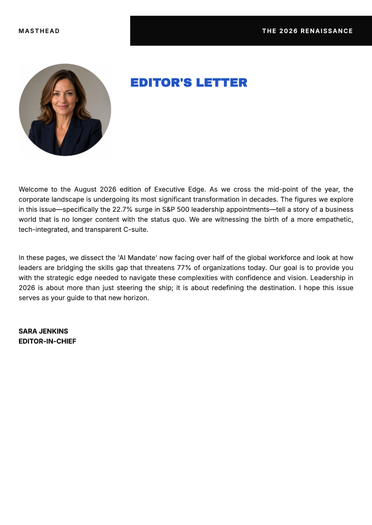 Free Business Magazine Template to Edit Online