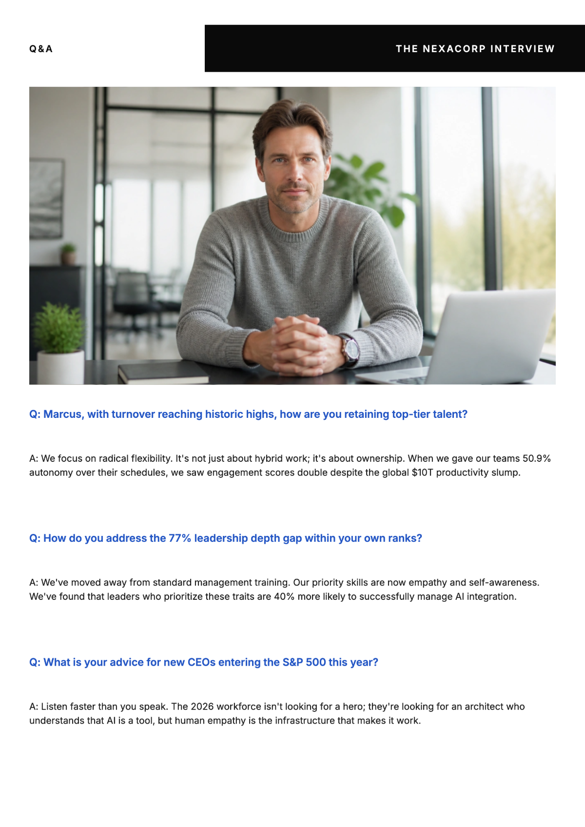 Free Business Magazine Template to Edit Online