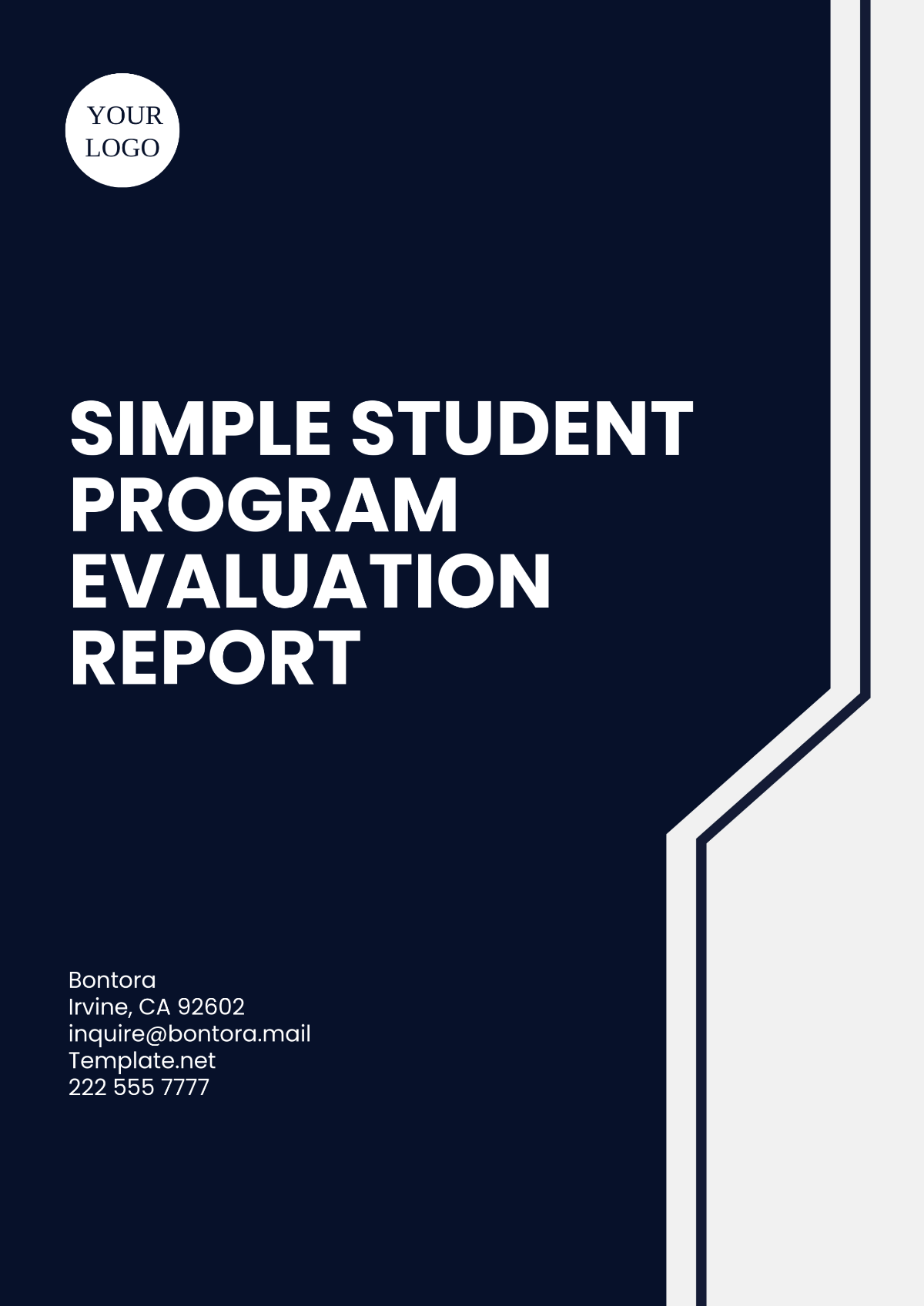 Simple Student Program Evaluation Report Template - Edit Online & Download