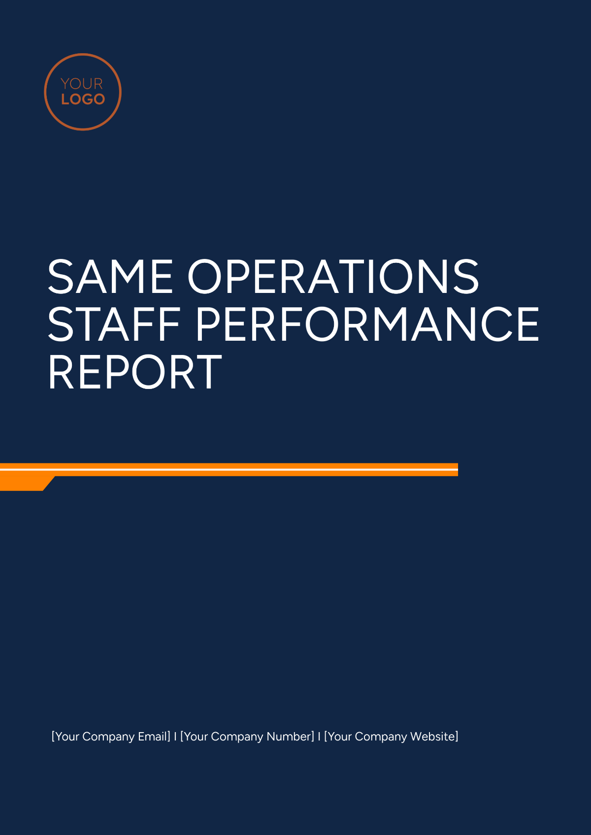 Same Operations Staff Performance Report Template - Edit Online & Download