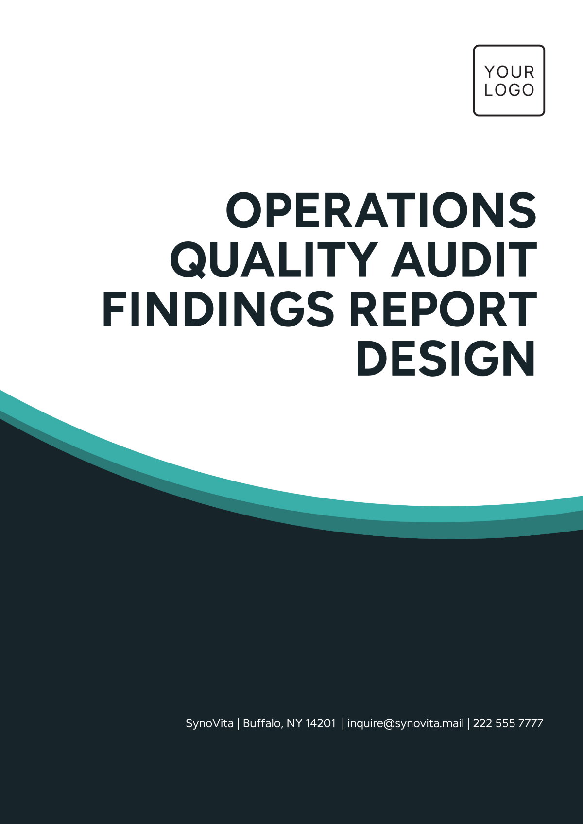 Operations Quality Audit Findings Report Design Template - Edit Online & Download