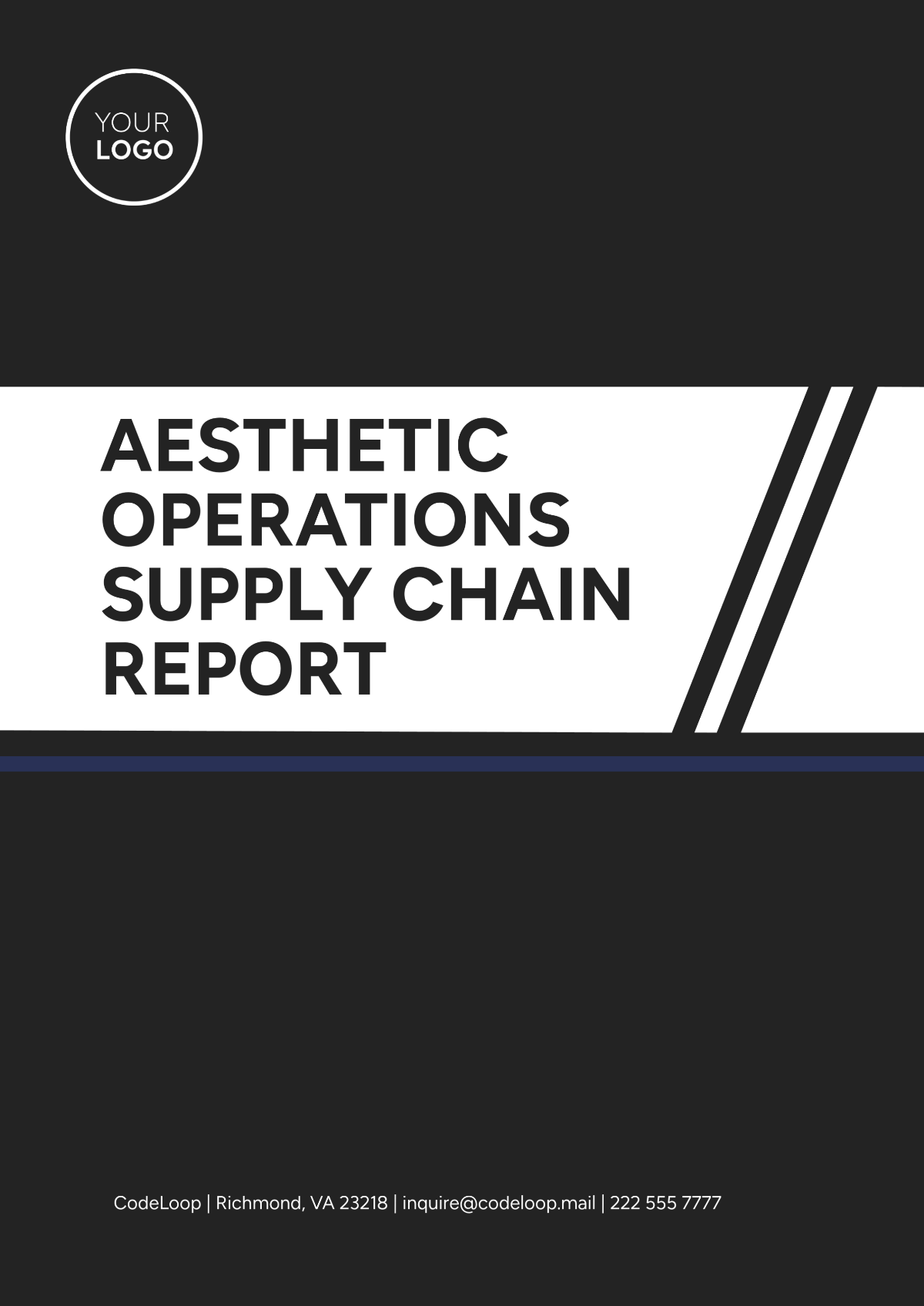 Aesthetic Operations Supply Chain Report Template - Edit Online & Download