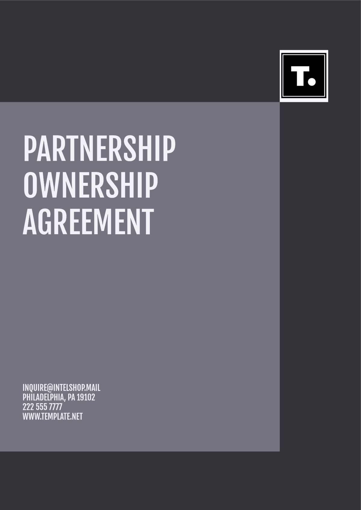 Partnership Ownership Agreement Template - Edit Online & Download