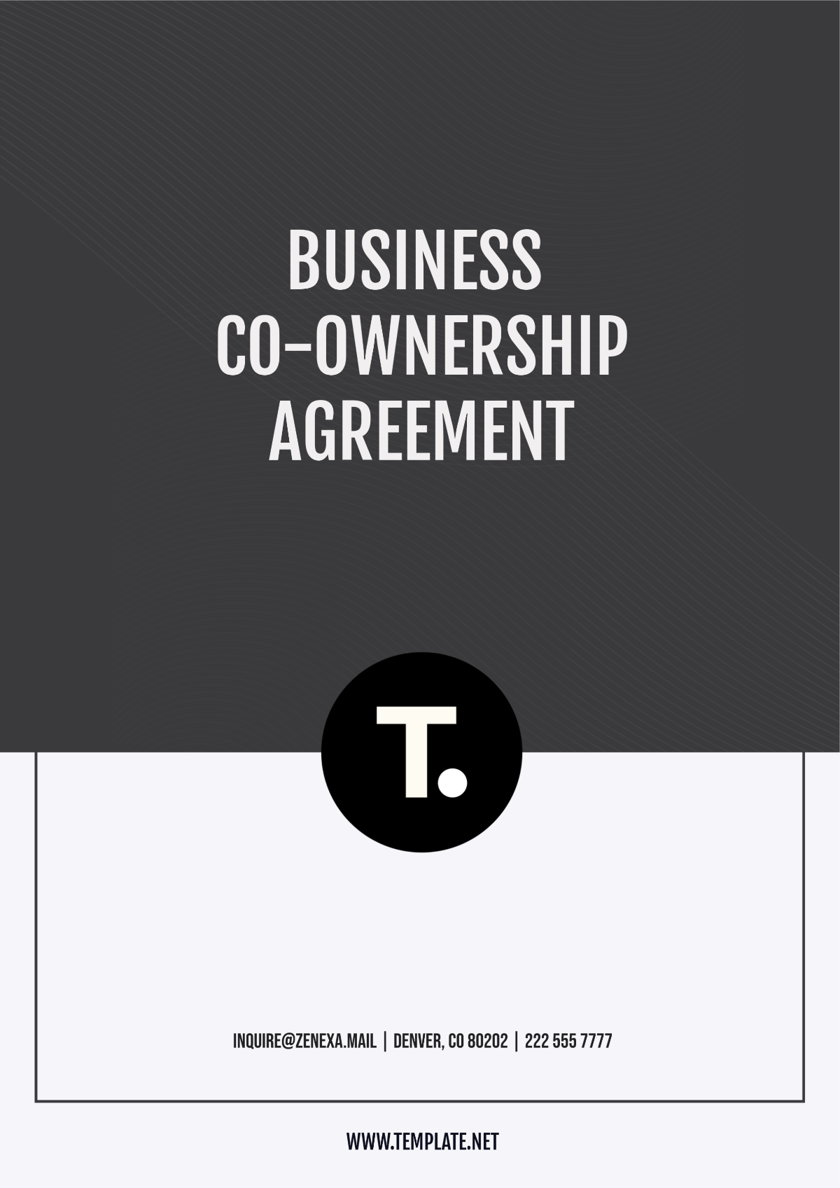 Business Co-Ownership Agreement Template - Edit Online & Download