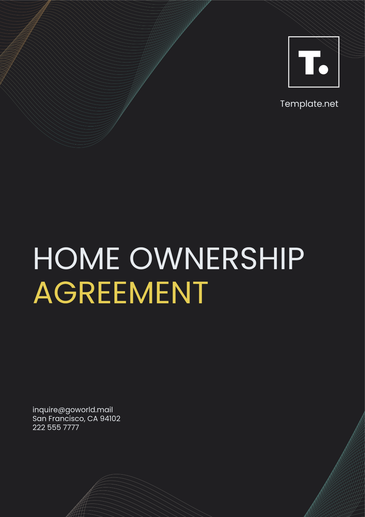 Home Ownership Agreement Template - Edit Online & Download