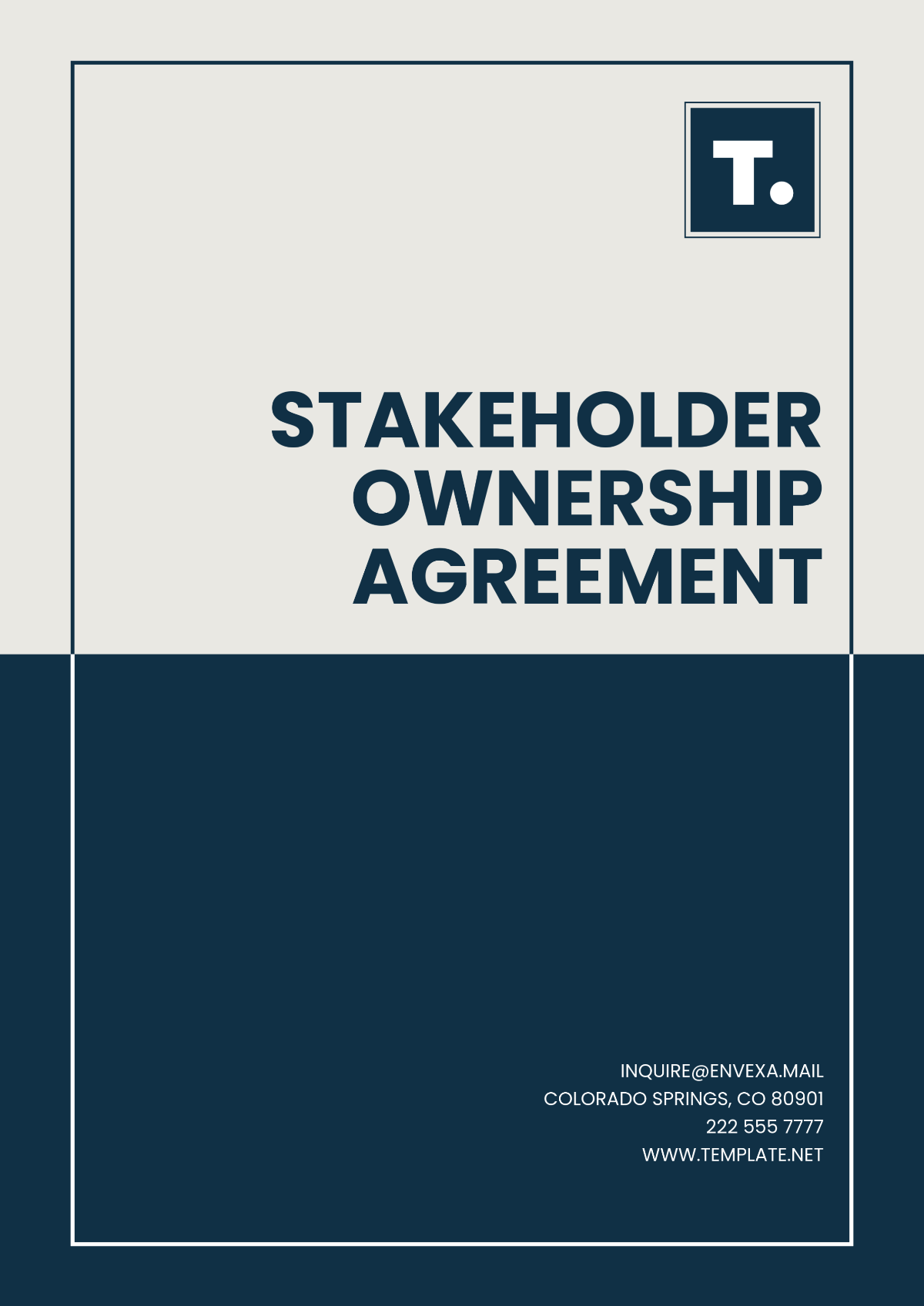 Stakeholder Ownership Agreement Template - Edit Online & Download