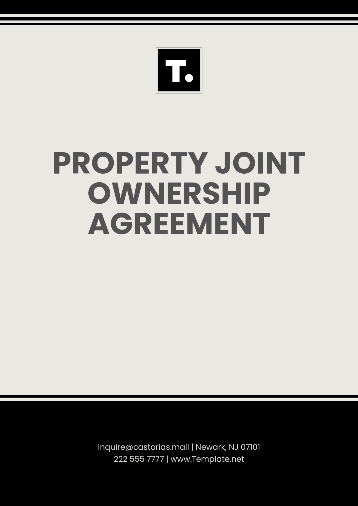 Property Joint Ownership Agreement Template - Edit Online & Download