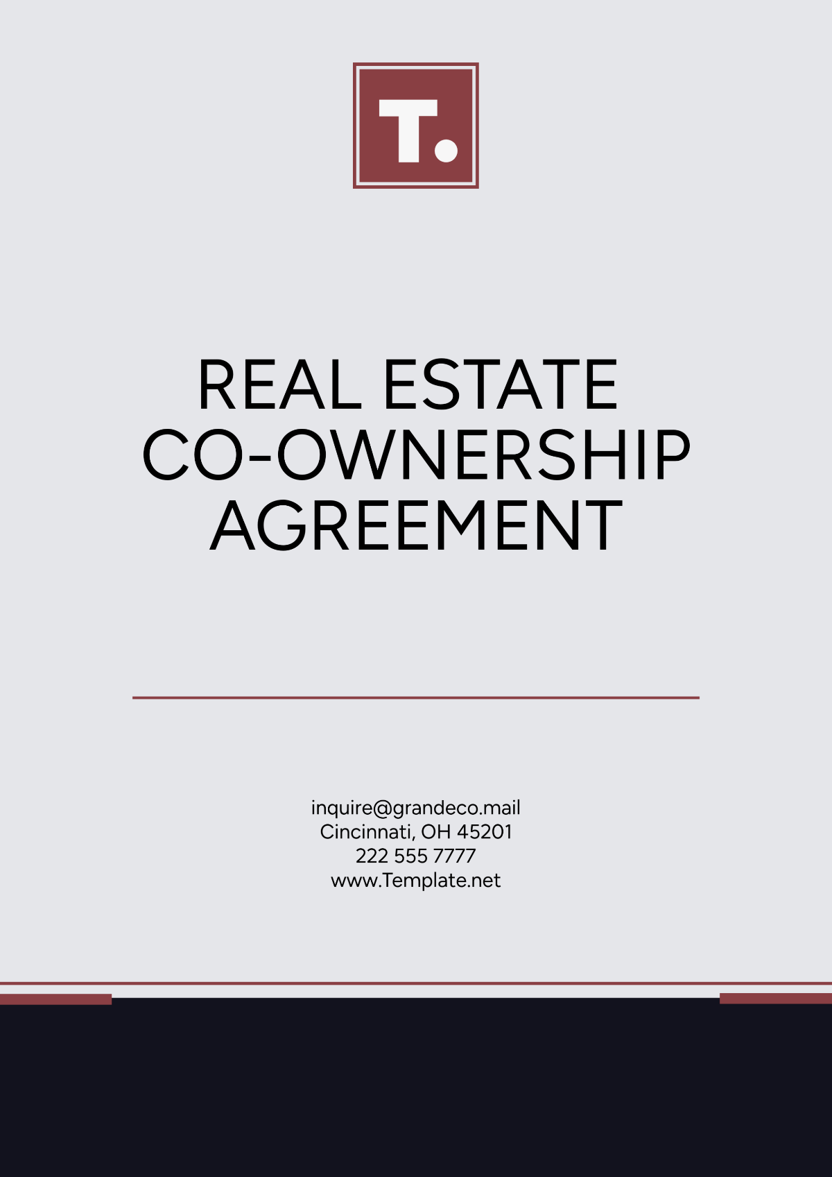 Real Estate Co-Ownership Agreement Template - Edit Online & Download