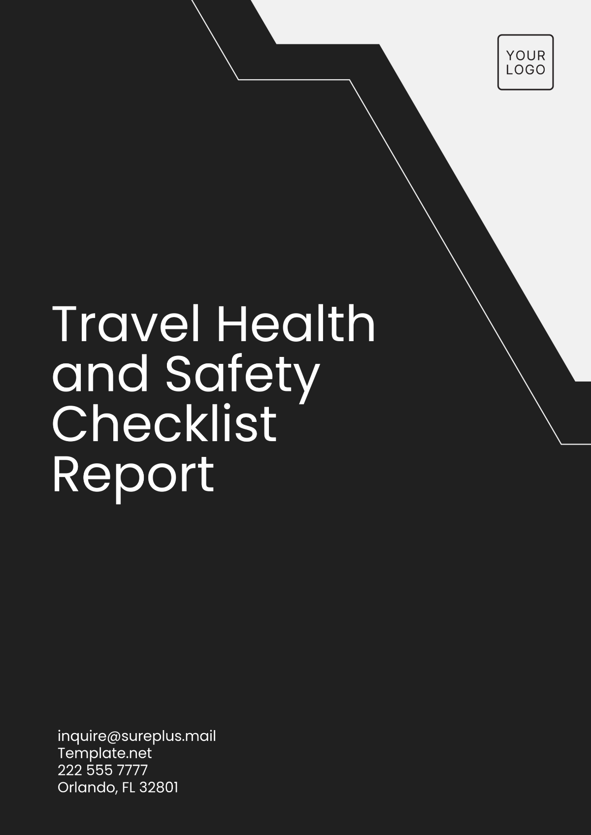 Travel Health and Safety Checklist Report Template - Edit Online & Download