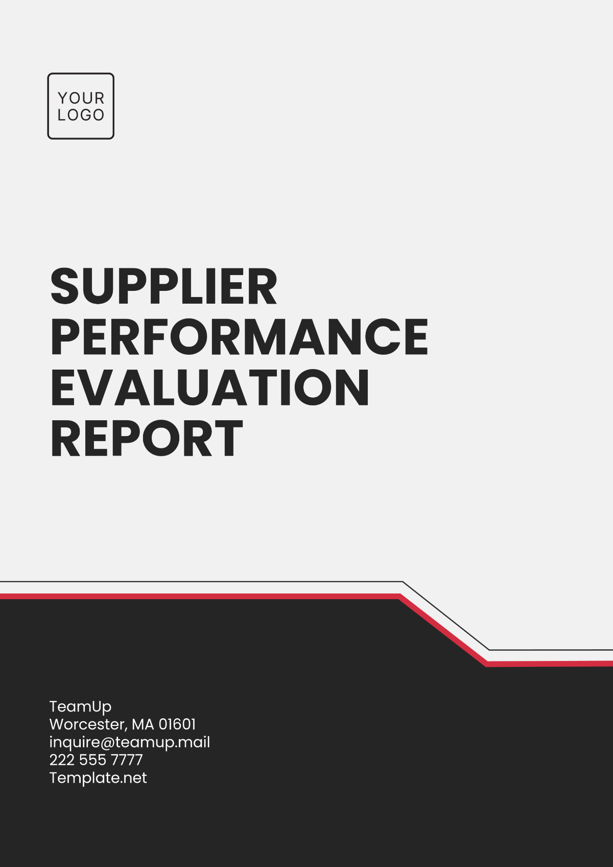 Supplier Performance Evaluation Report Template - Edit Online & Download