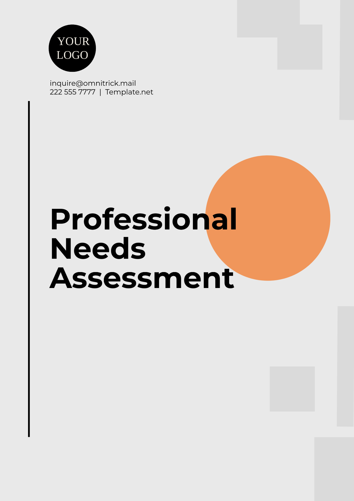 Professional Needs Assessment Template - Edit Online & Download