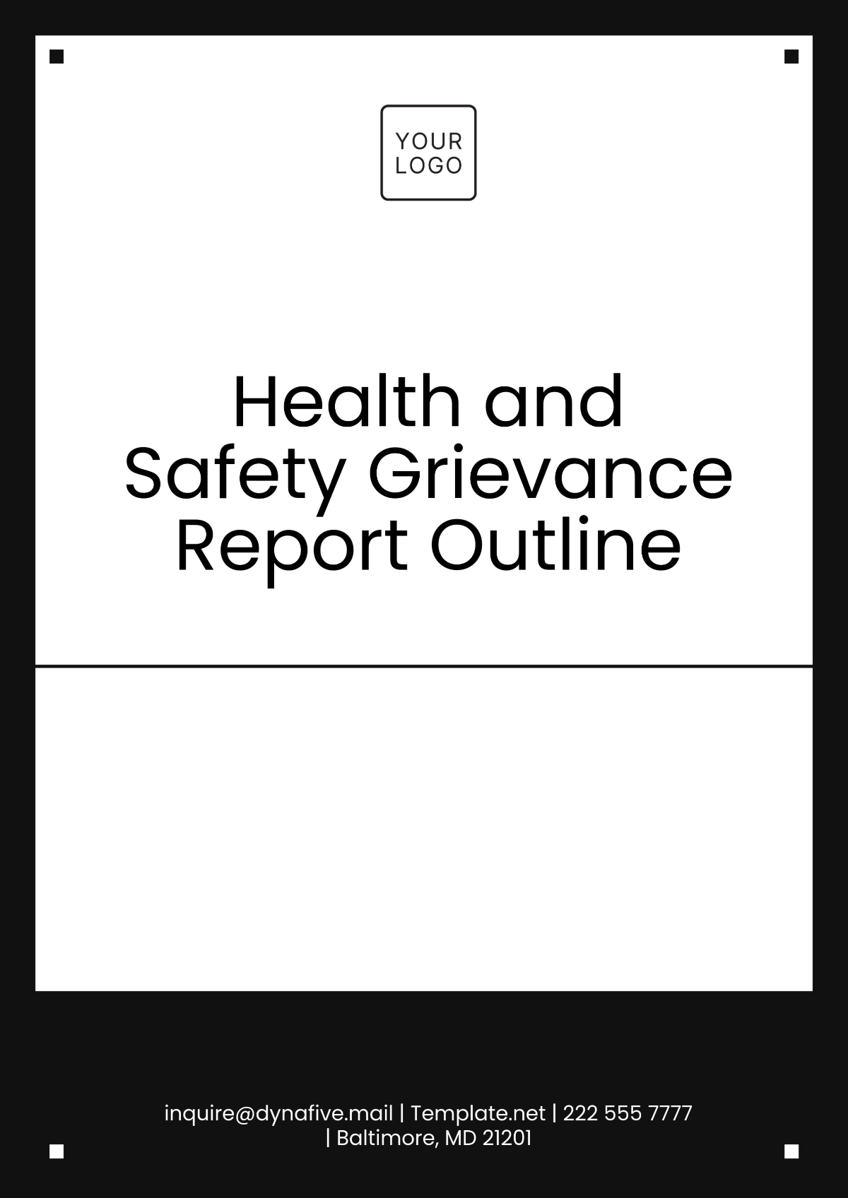 Health and Safety Grievance Report Outline Template - Edit Online & Download