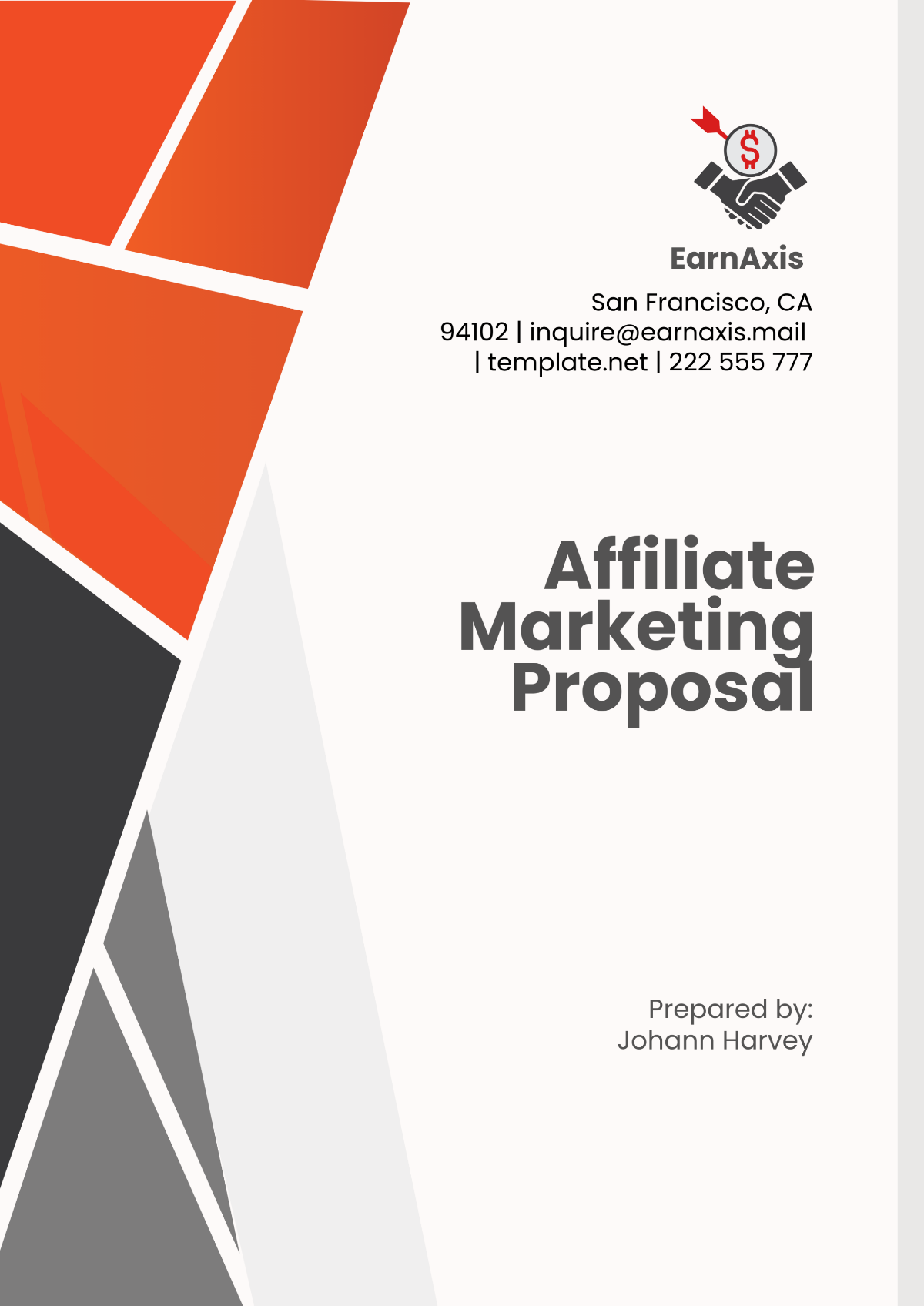 Affiliate Marketing Proposal Template - Edit Online & Download